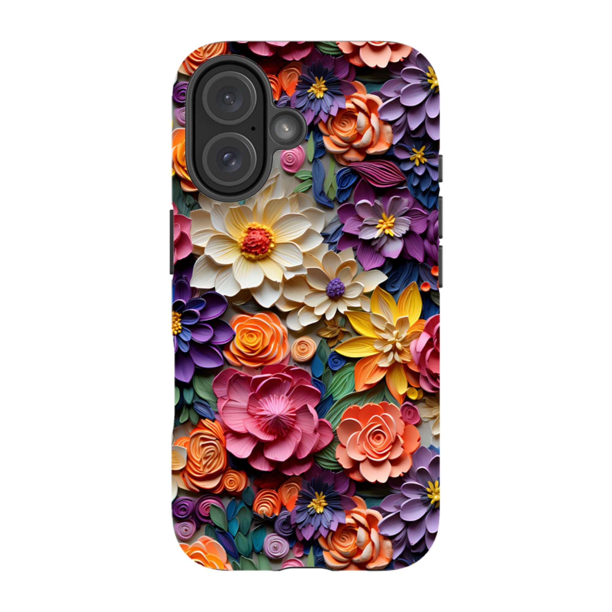 iPhone Tough Case -Violet Floral