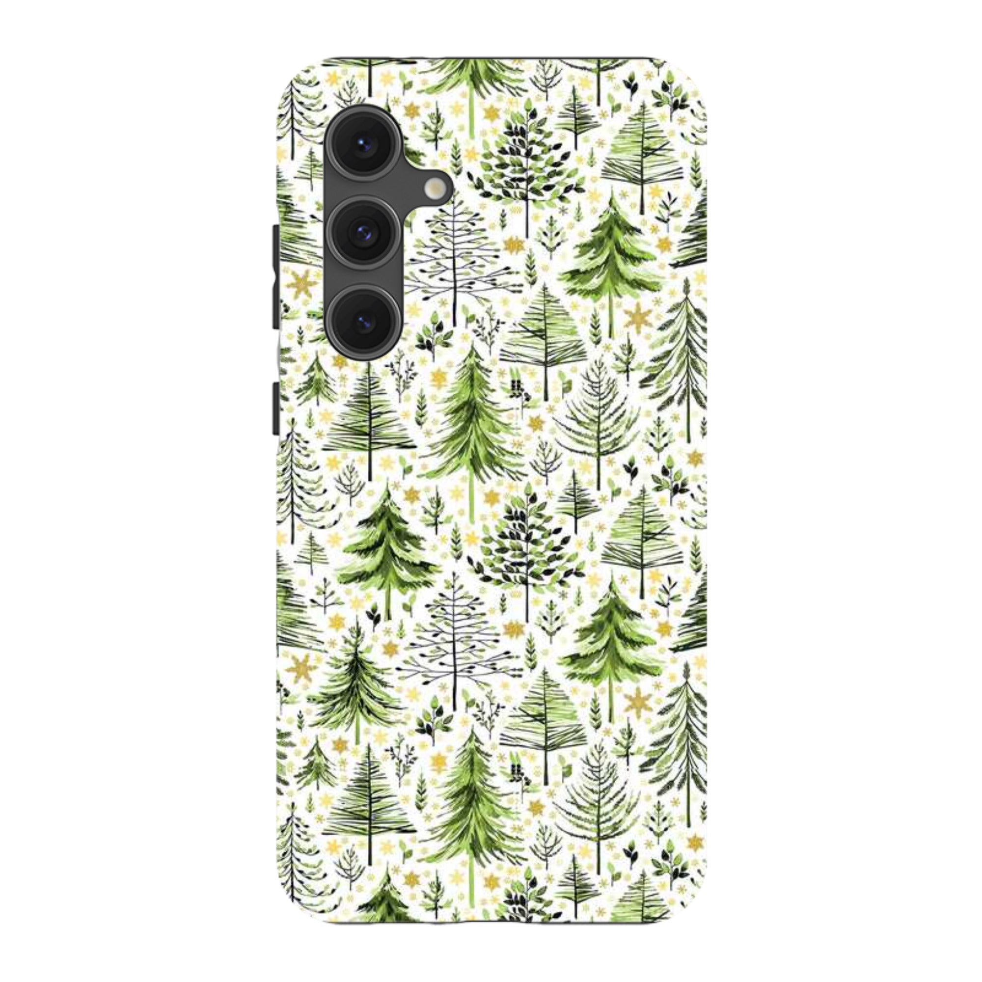 Samsung Tough Case - Green Xmas Trees By Elisabeth Haager