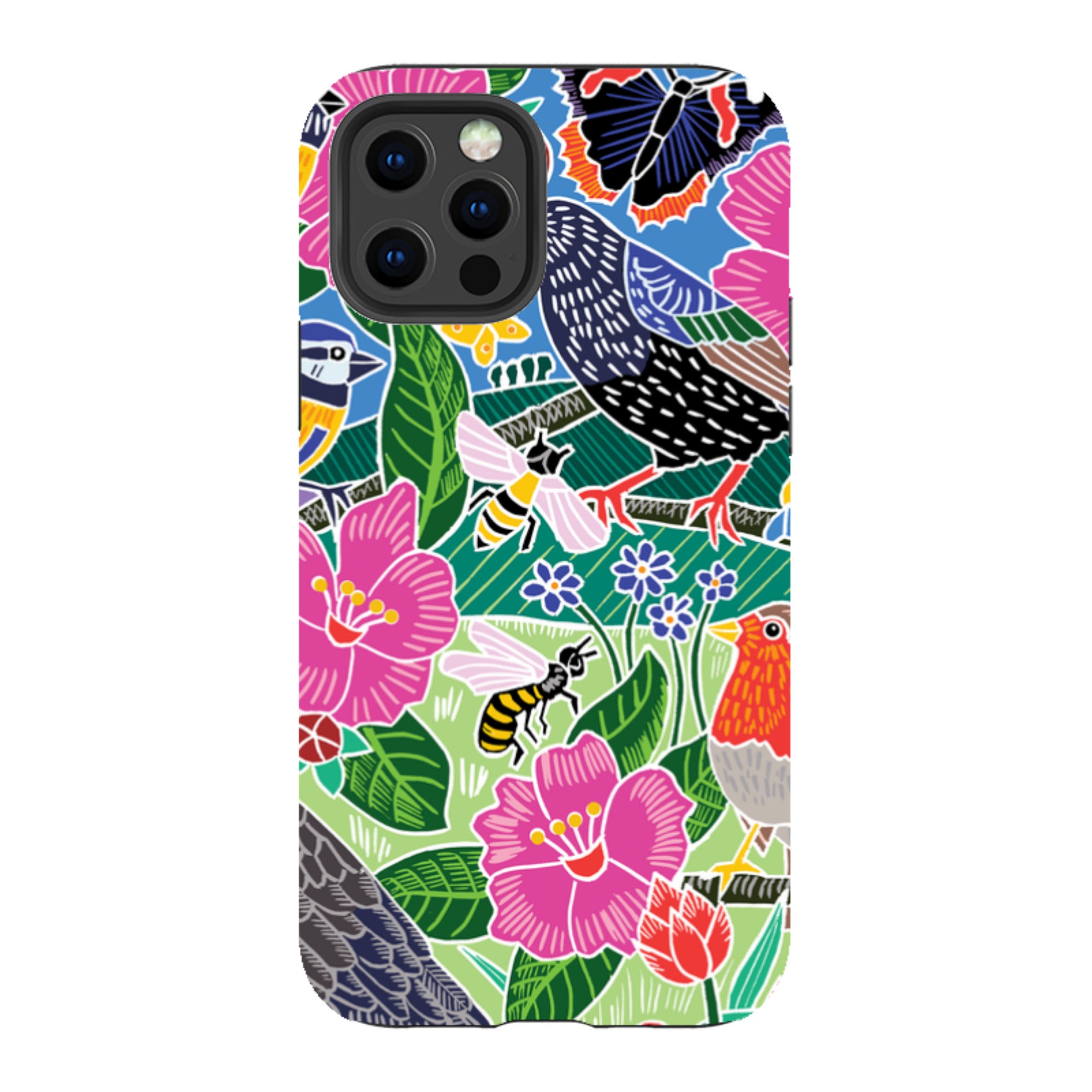 iPhone Tough Case - Garden Bird Jigsaw A By Kate Heiss