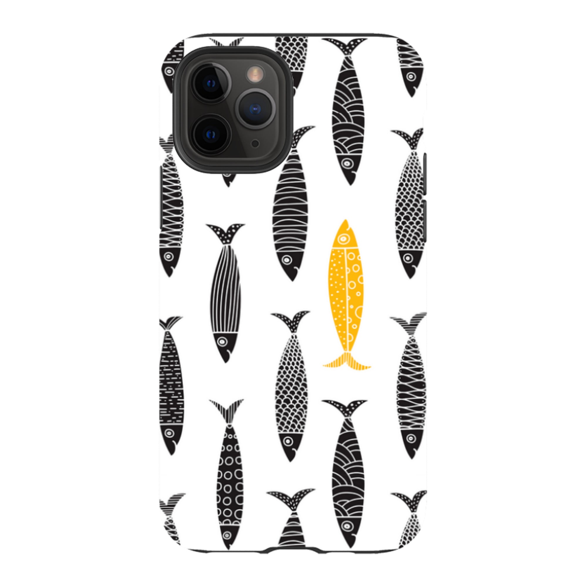 iPhone Case - Black and Gold Sardines