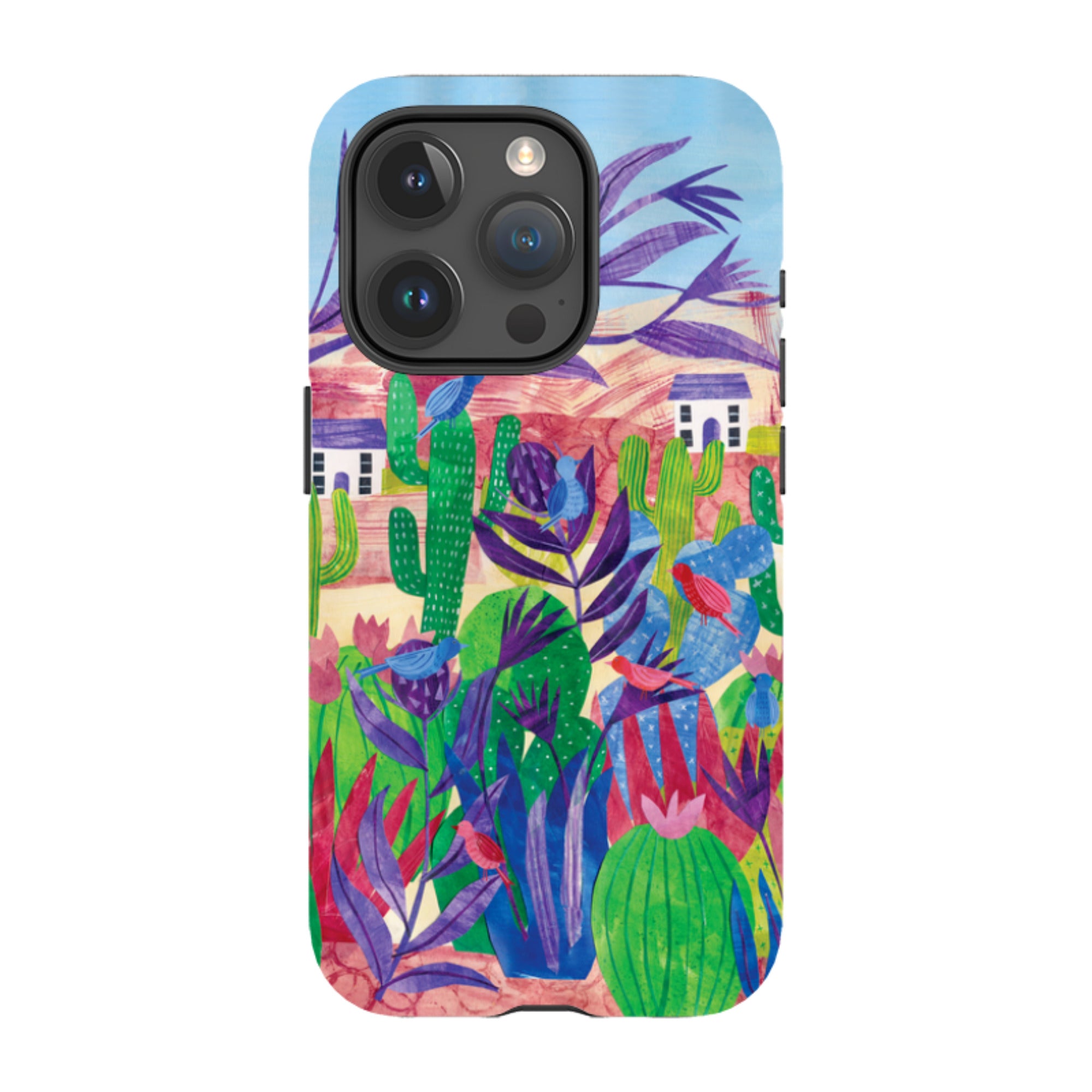 iPhone MagSafe Tough Case - Desert Cactus By Tracey English
