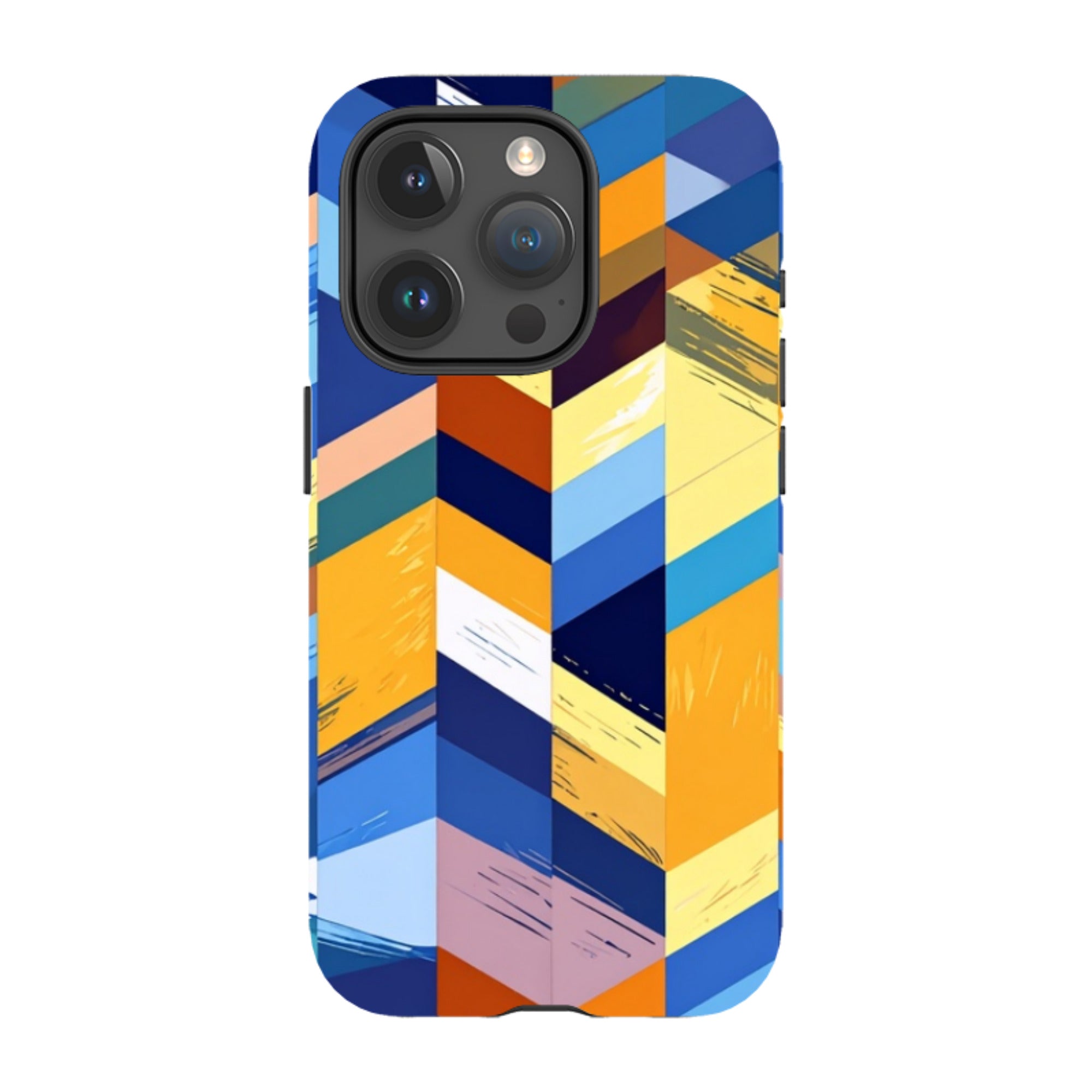 iPhone MagSafe Tough Case - Technicolour Stripes
