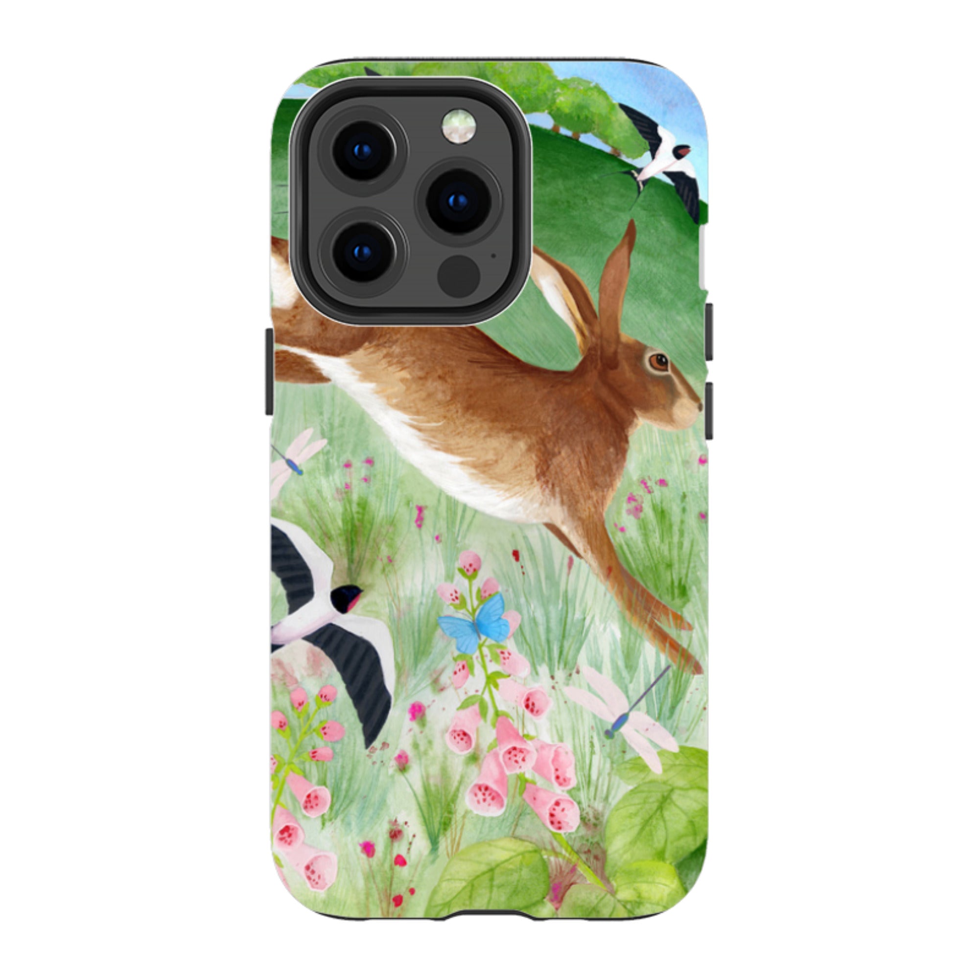 iPhone MagSafe Tough Case - Hares and Swallows By Bex Parkin