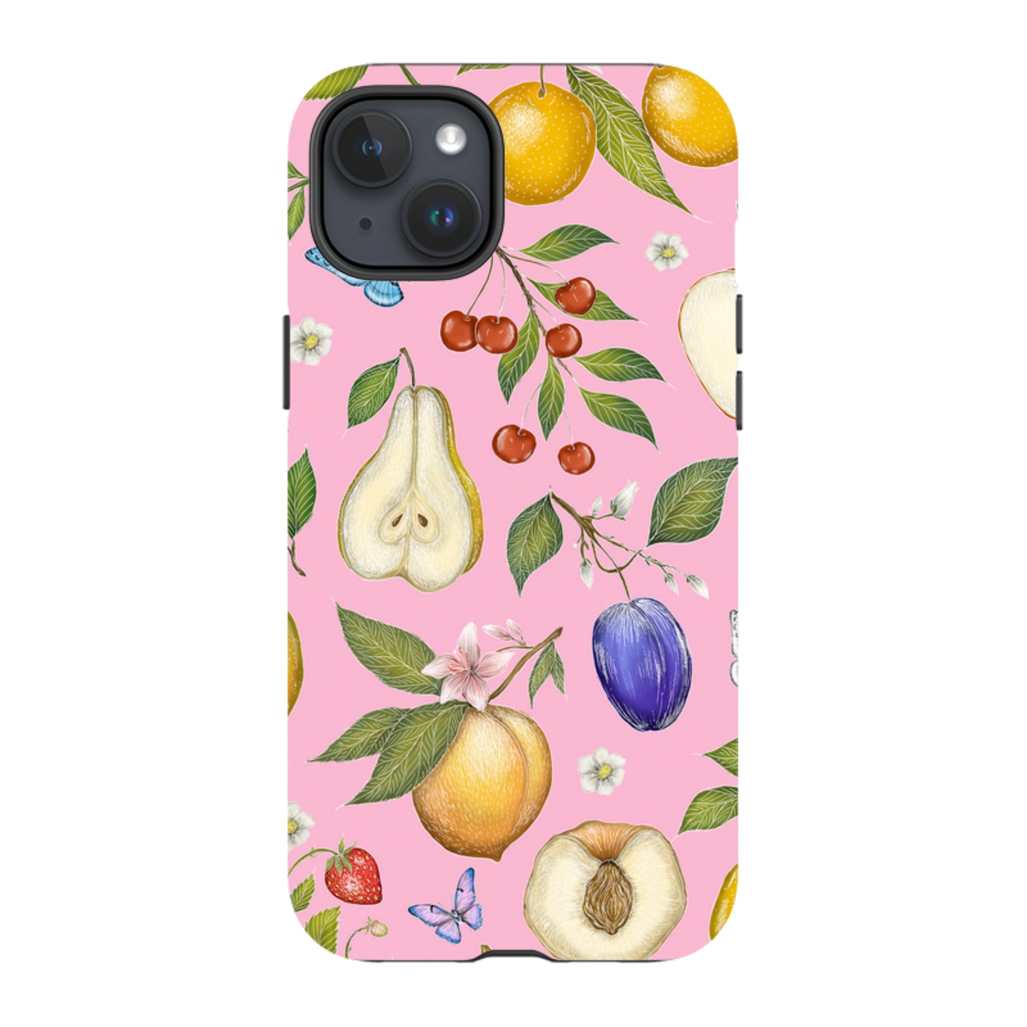iPhone MagSafe Tough Case -  Pink Fruits By Catherine Rowe