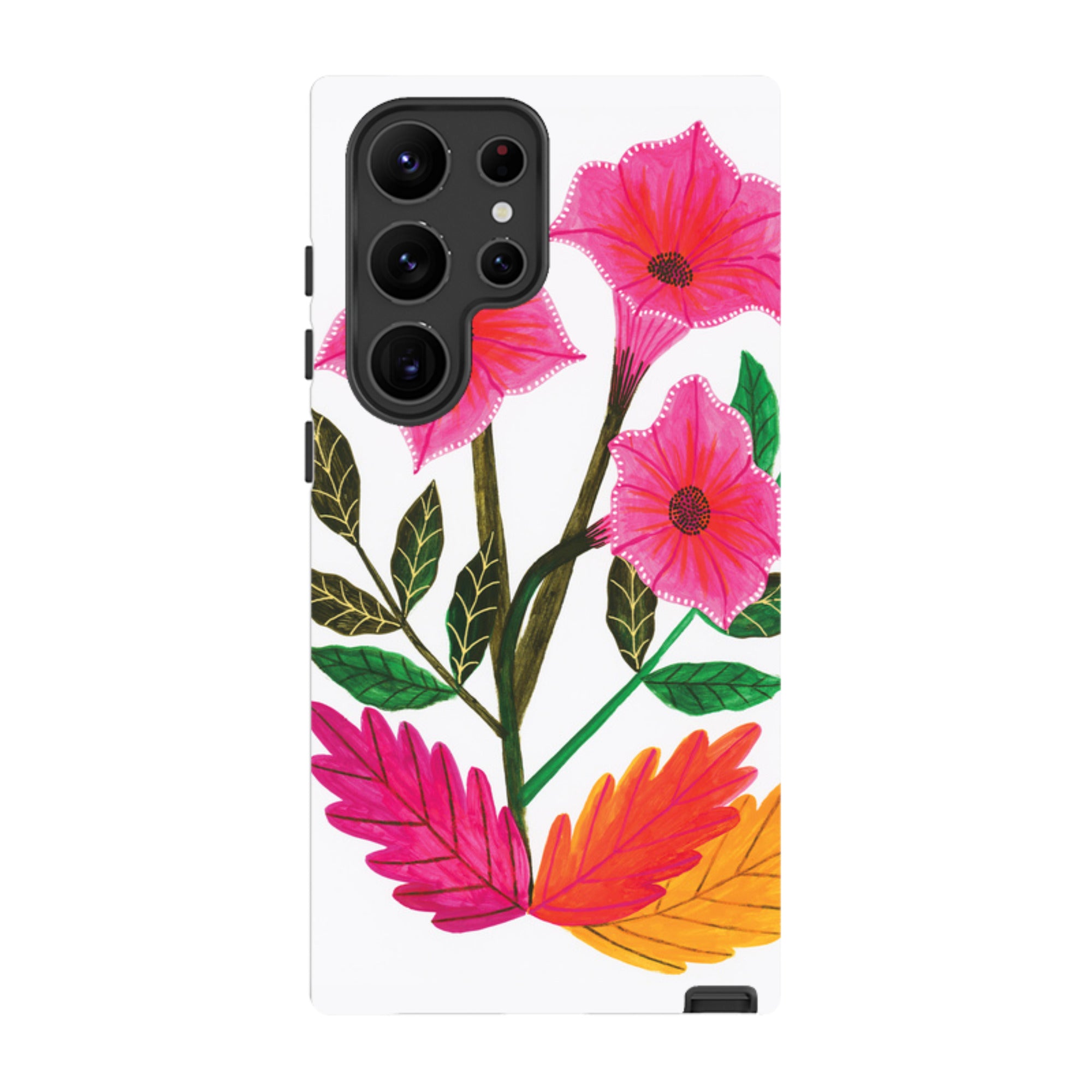 Samsung Tough Case - Trumpet Flowers By Lee Foster Wilson