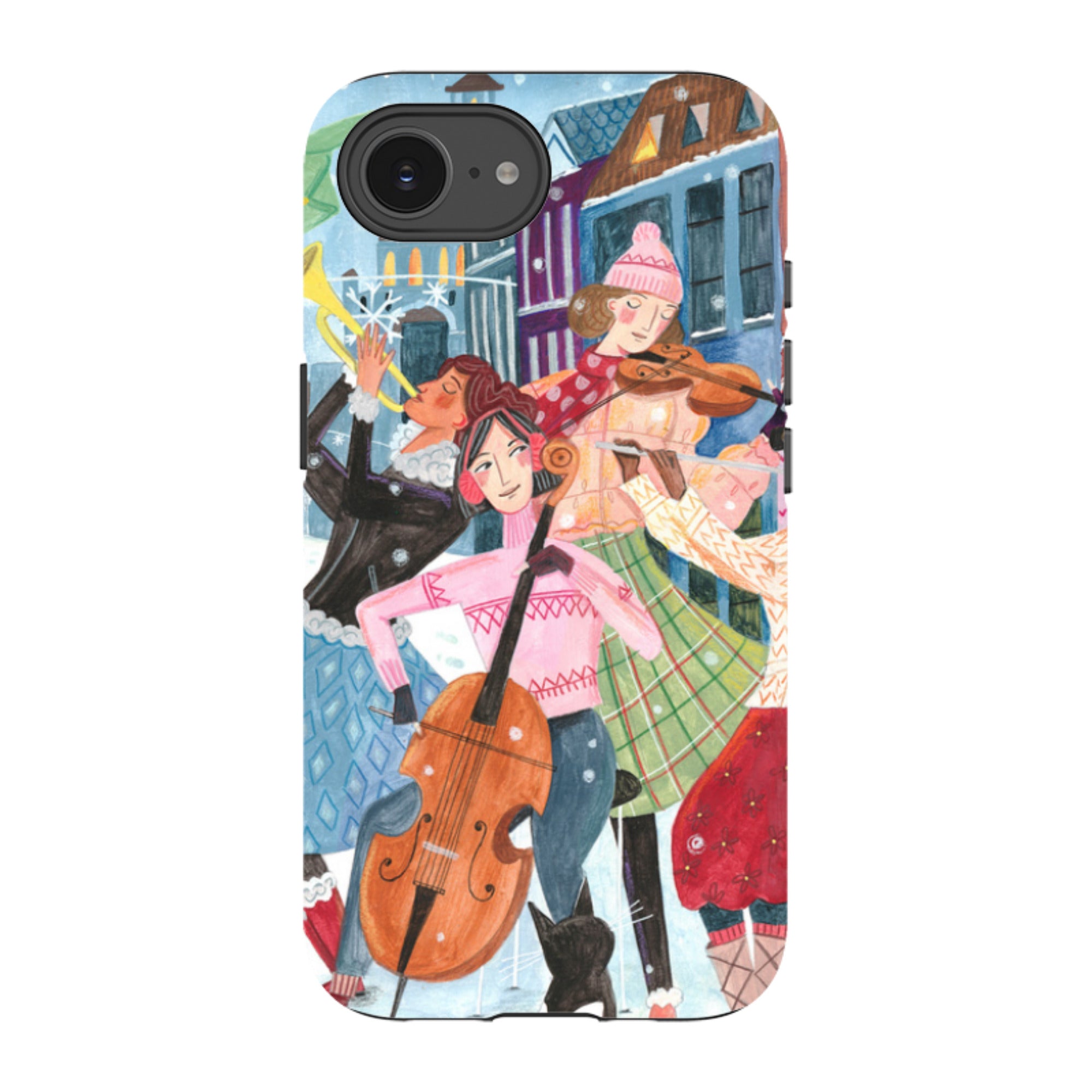 iPhone Tough Case - Musical Winter By Caroline Bonne Muller