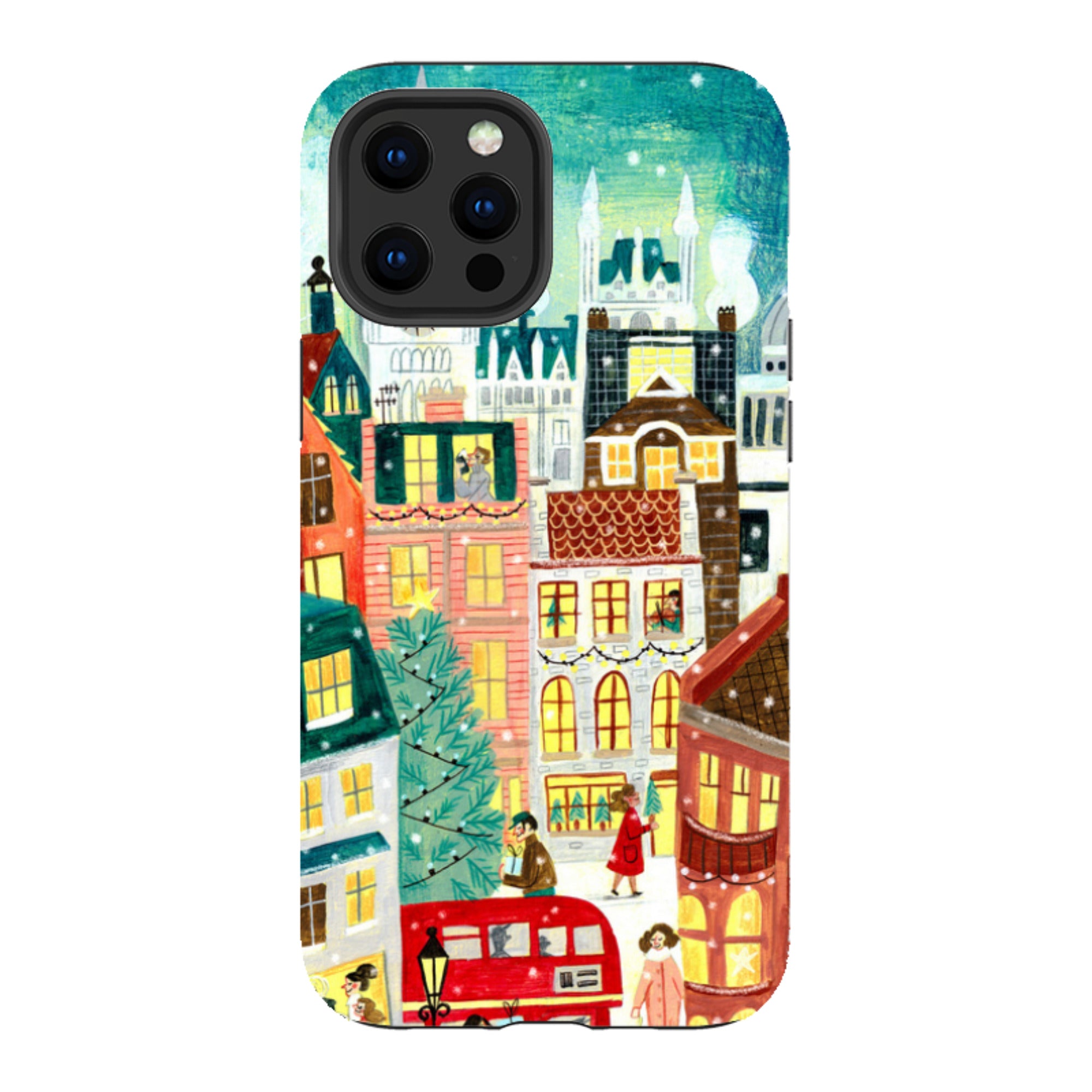 iPhone Tough Case - Xmas In London By Caroline Bonne Muller