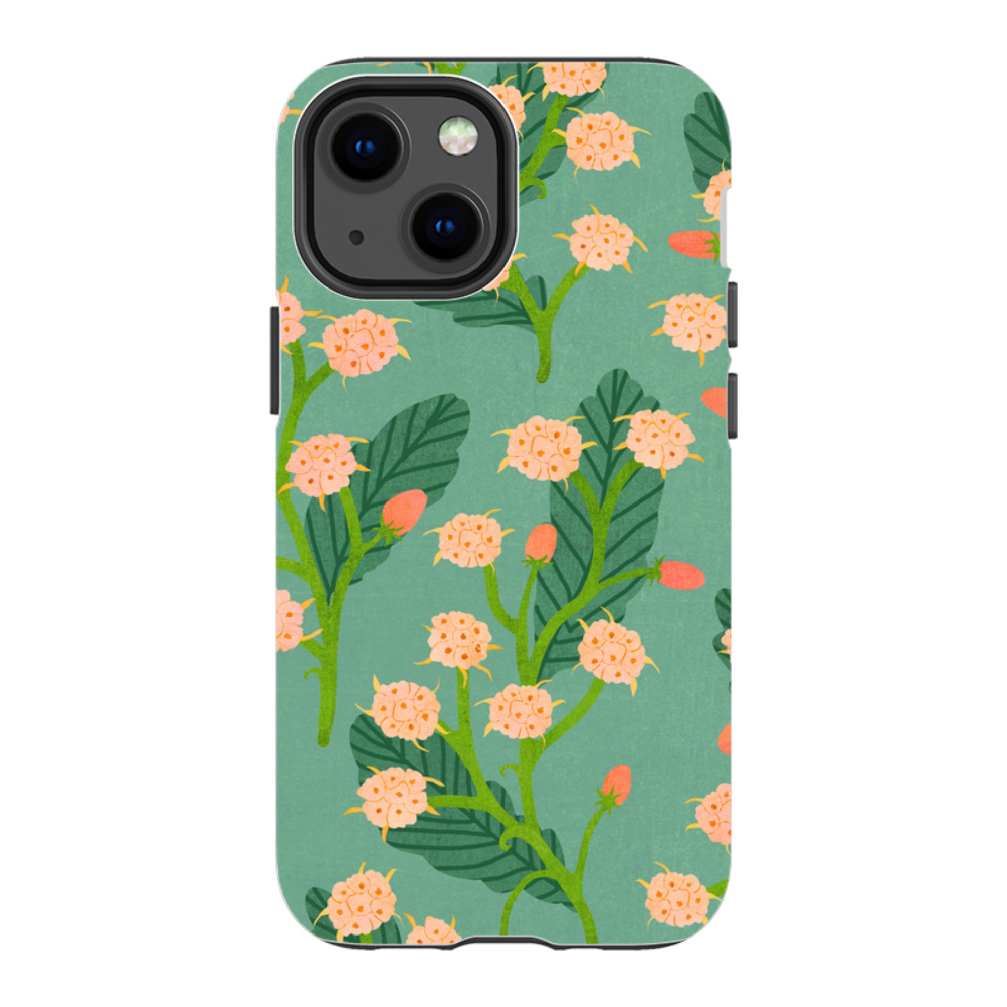 iPhone Tough Case - Summer Seeds Teal By Katherine Quinn