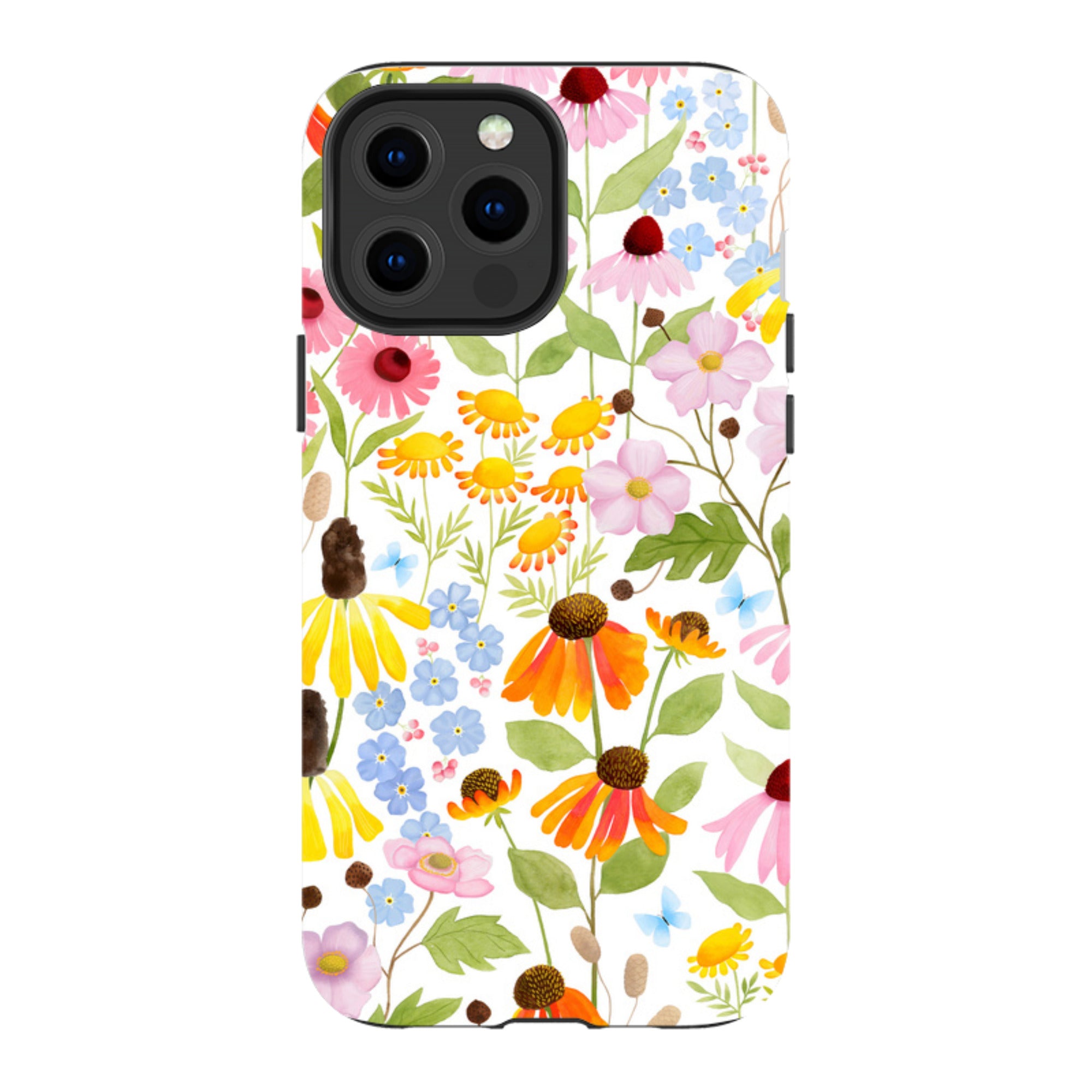 iPhone Tough Case - Wildflower Pattern By Bex Parkin