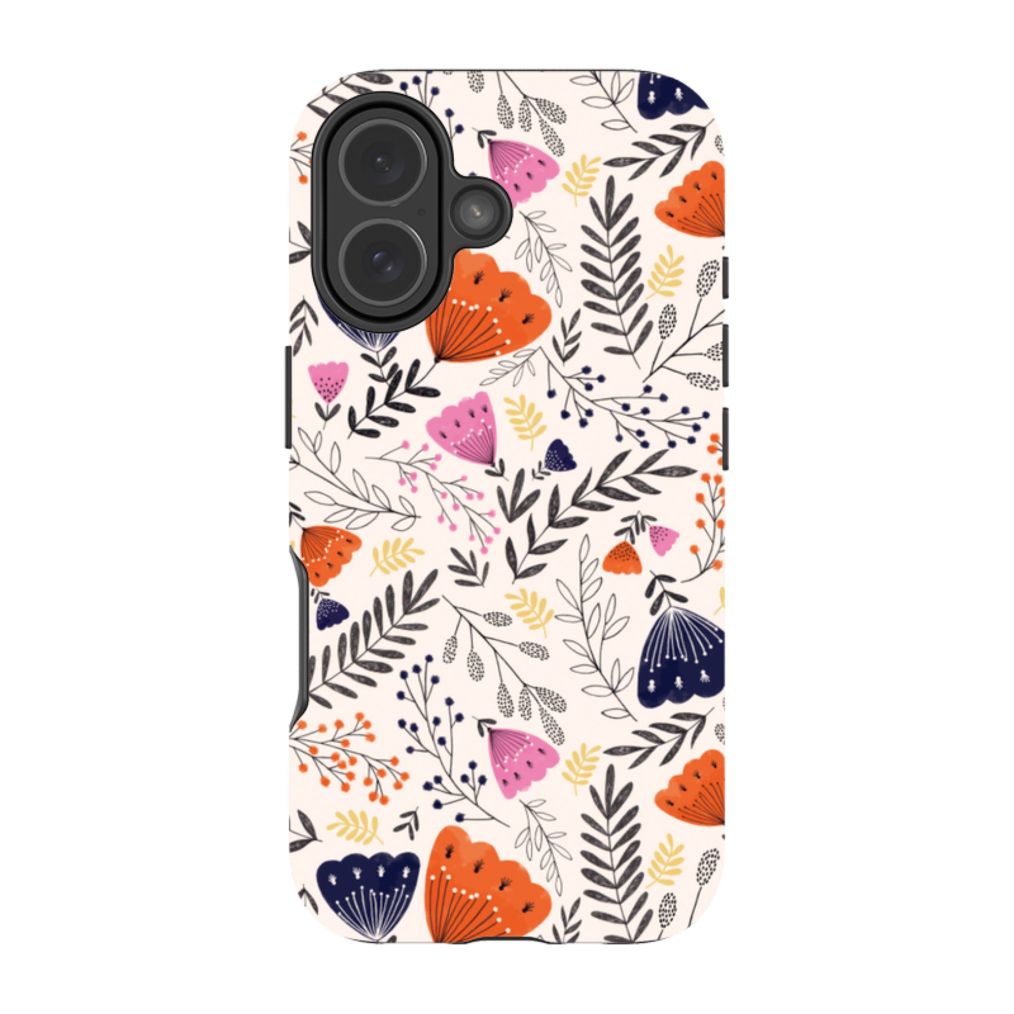iPhone Tough Case - Pink Floral By Jade Mosinski