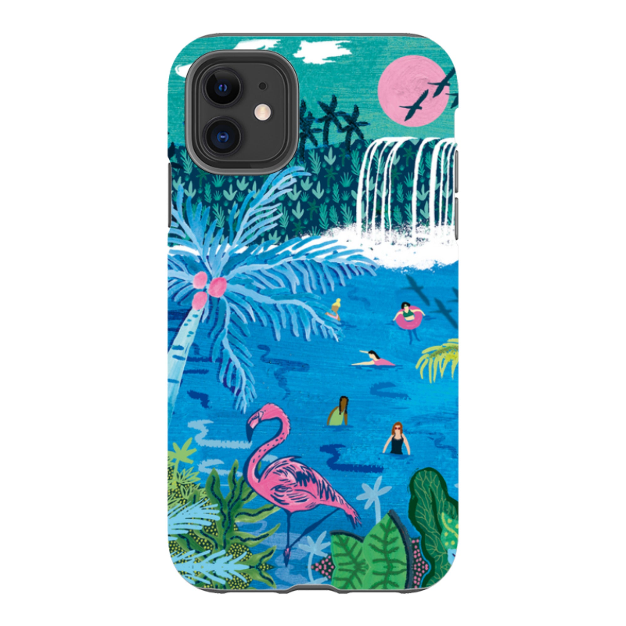 iPhone Tough Case - Palm Pool By Emma Frances Grant