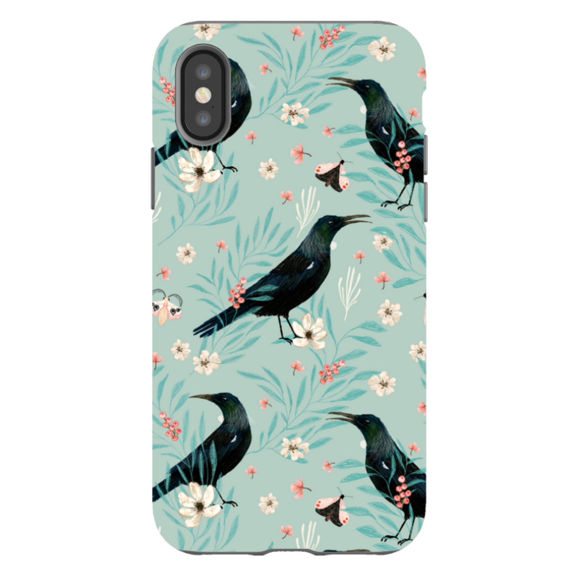 iPhone Tough Case - Tui Light Blue By Katherine Quinn