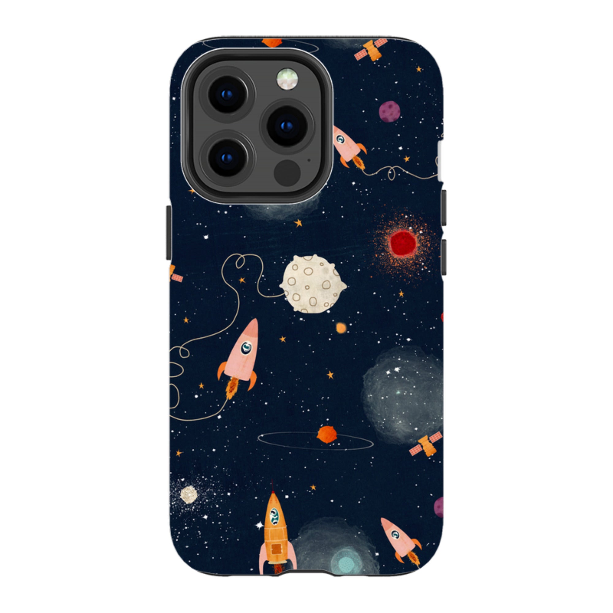 iPhone Tough Case - Rockets Midnight By Katherine Quinn
