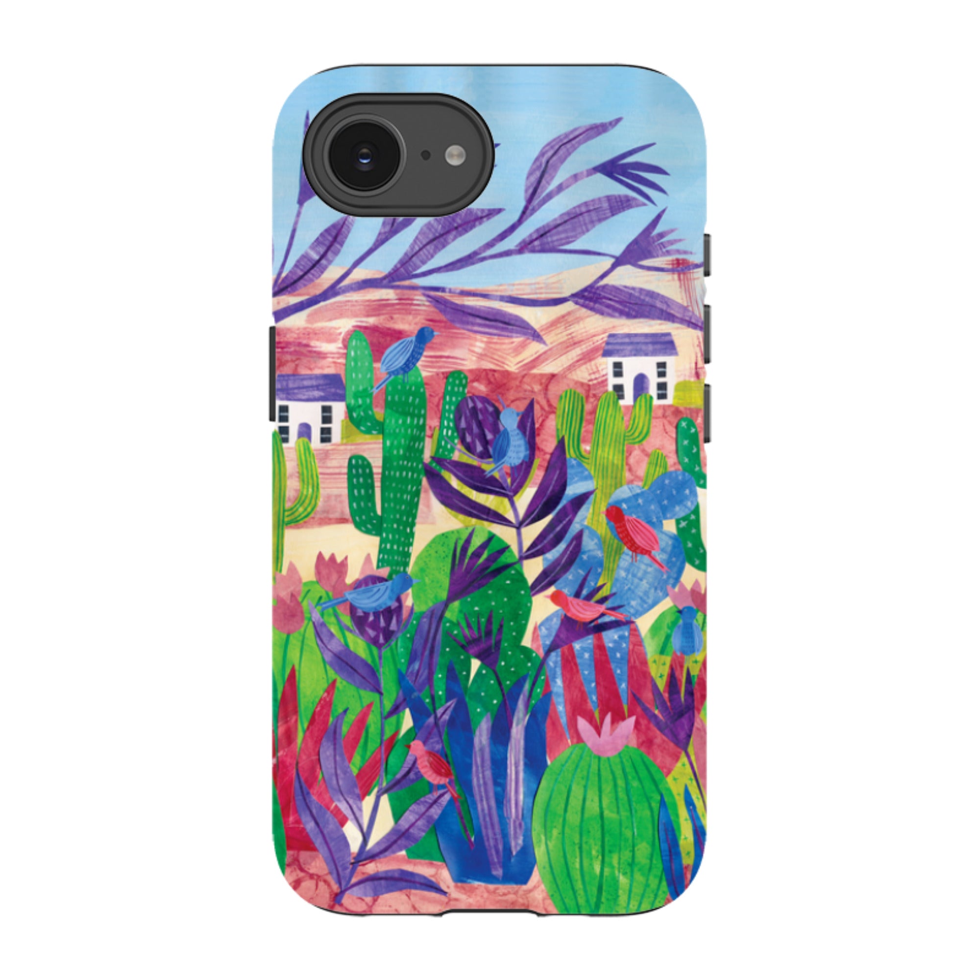 iPhone Tough Case - Desert Cactus By Tracey English