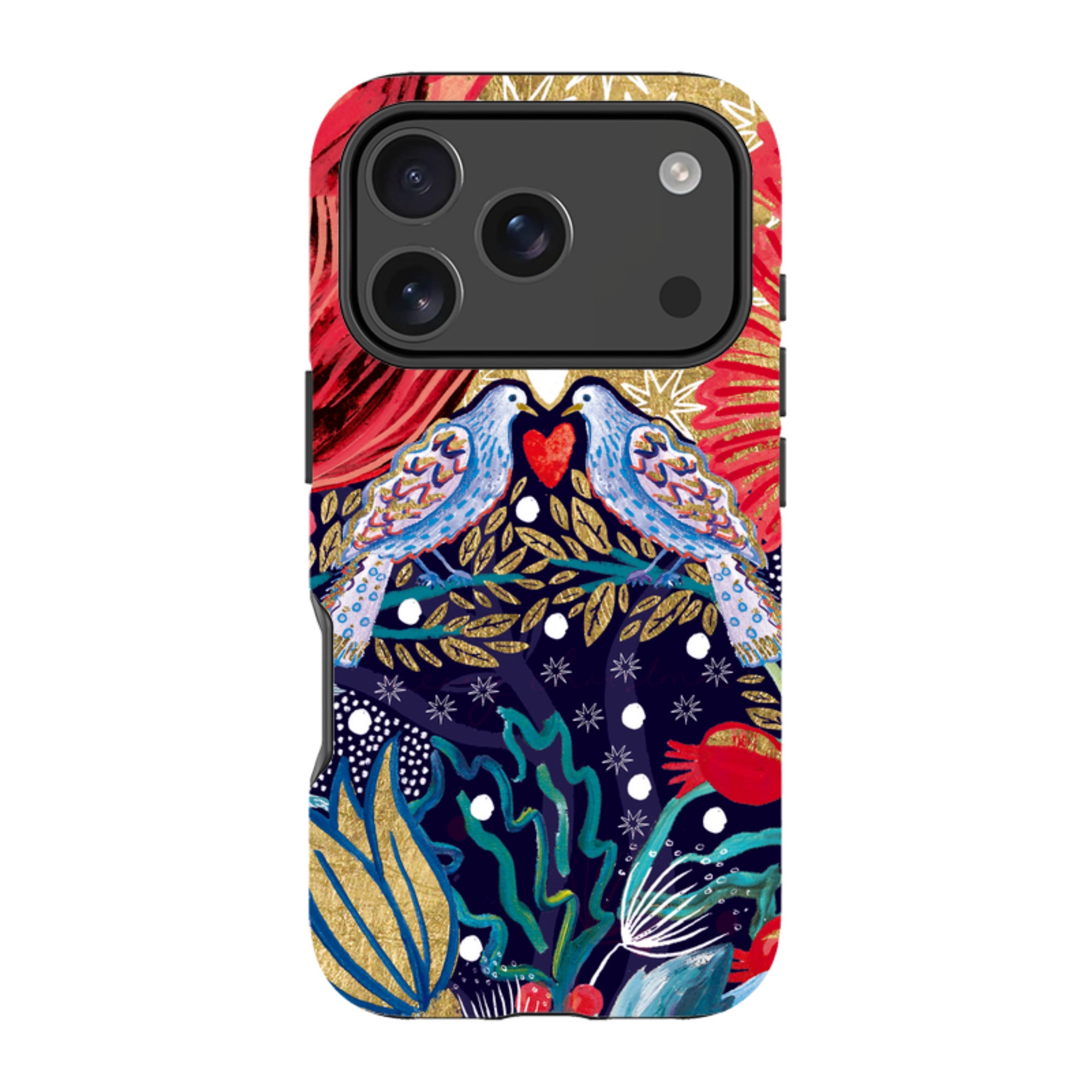 iPhone Tough Case - Turtle Doves By Emma Frances Grant
