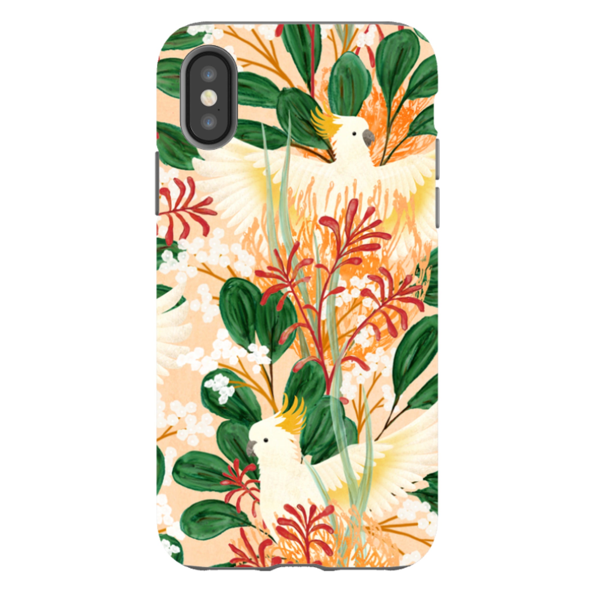 iPhone Tough Case - Cockatoo By Katherine Quinn