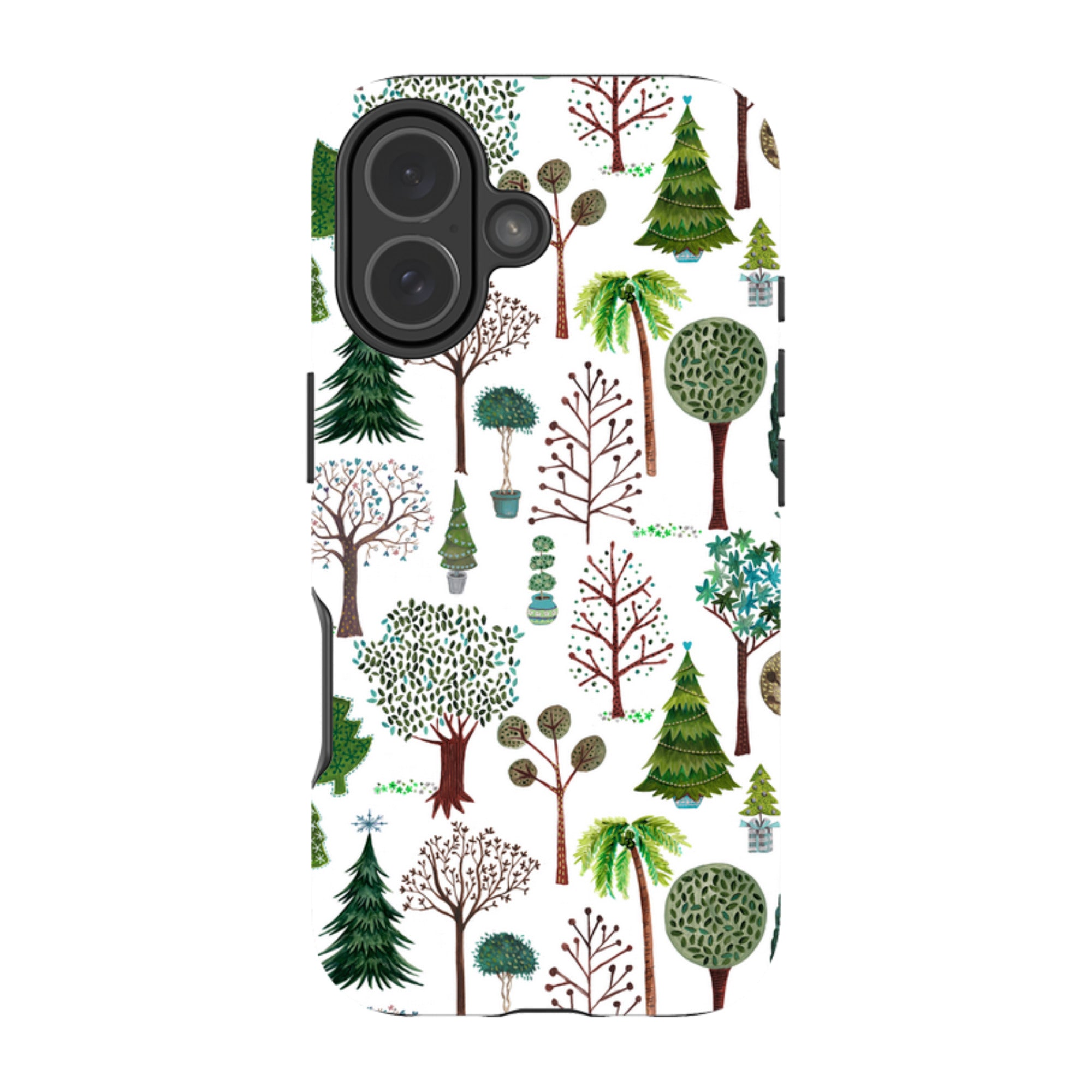 iPhone Tough Case - Xmas Trees By Caroline Bonne Muller