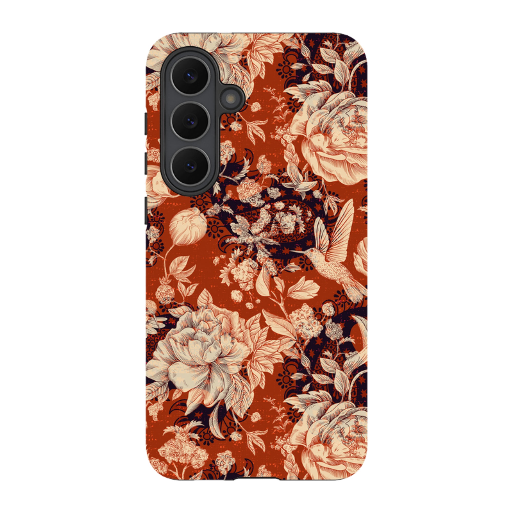 Samsung Tough Case - Brown Peonies