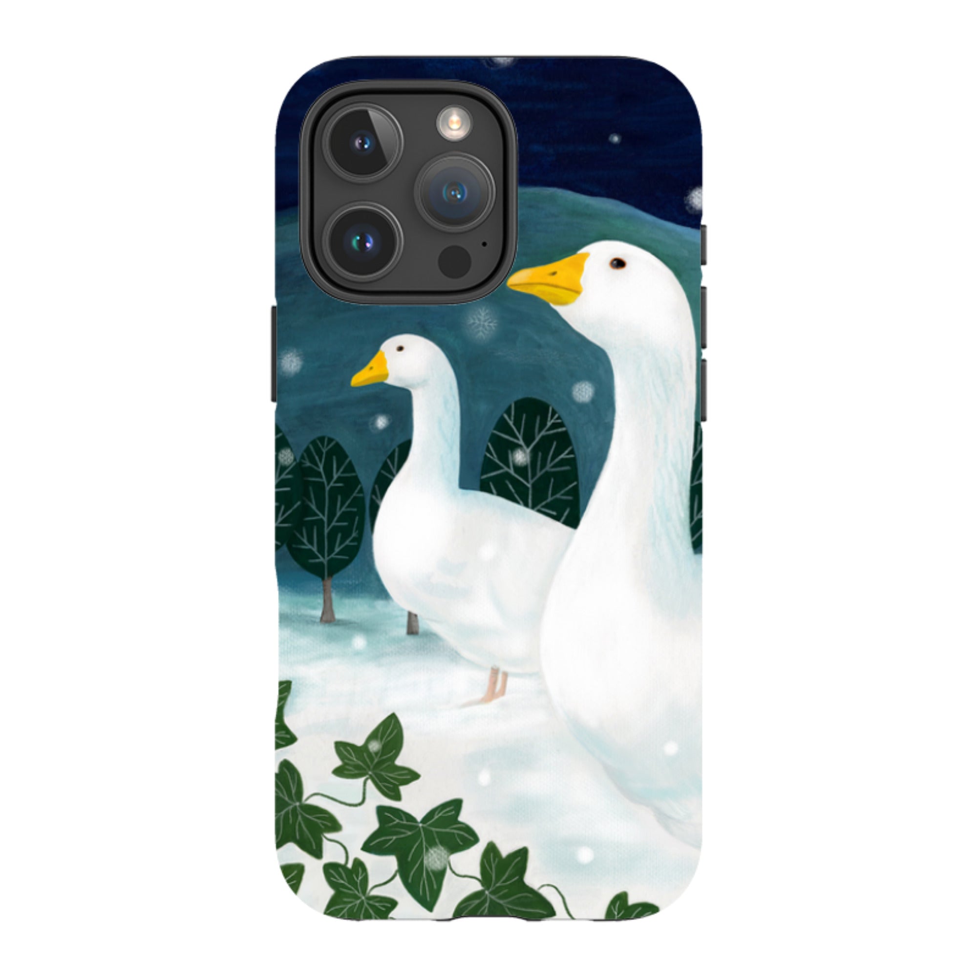 iPhone MagSafe Tough Case - Winter Geese By Bex Parkin