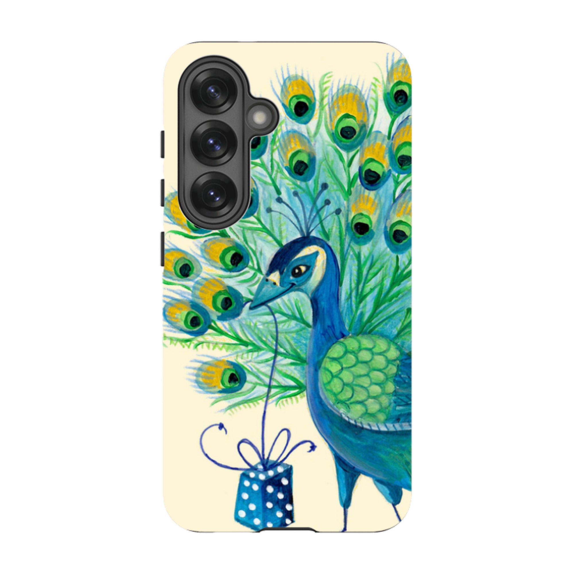 Samsung Tough Case - Peacock Present By Caroline Bonne Muller