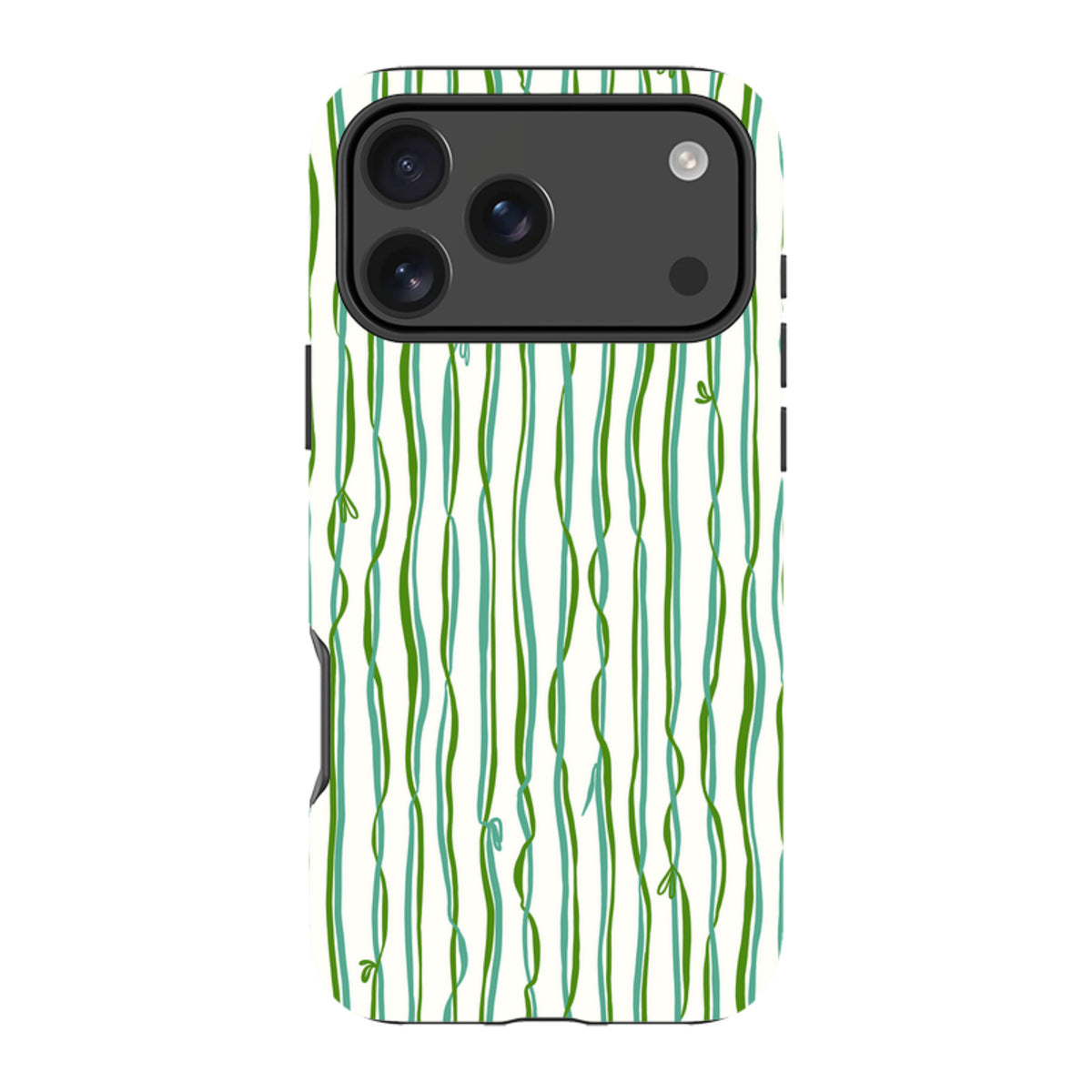 iPhone Tough Case - Ribbons blue and green By Katherine Quinn