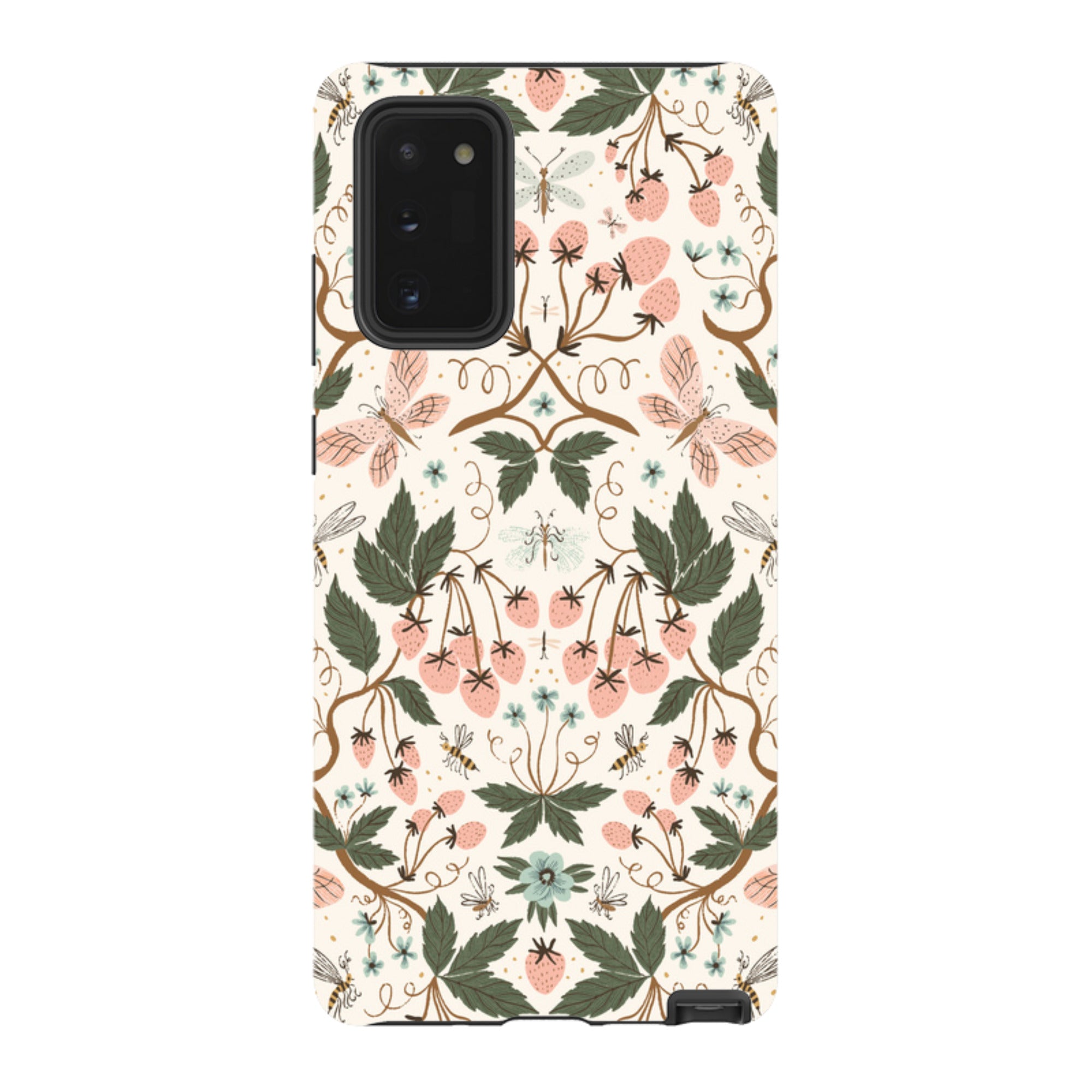 Samsung Tough Case - Bugs And Berries Pattern By Meghann Rader