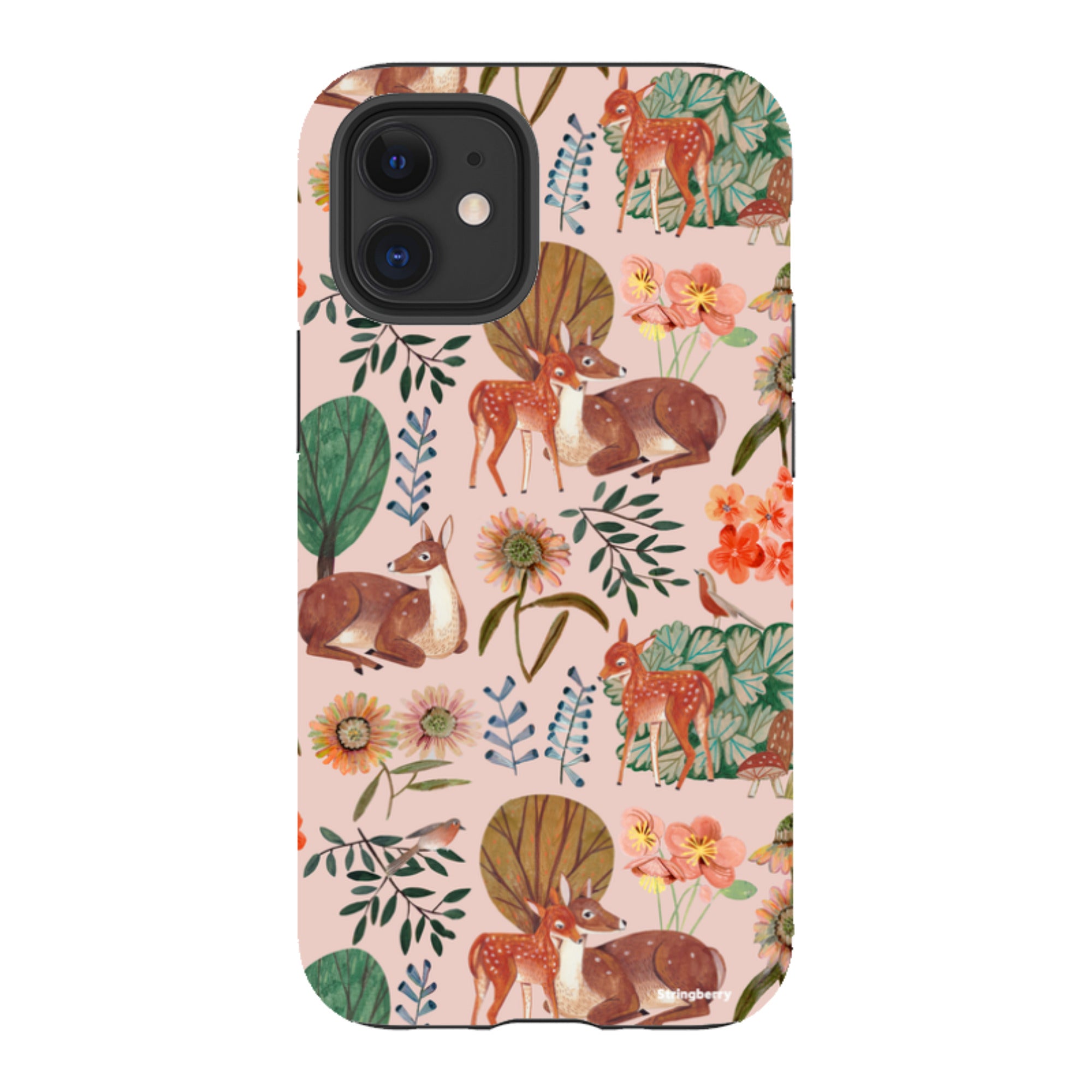 iPhone Tough Case - Deer Pattern By Caroline Bonne Muller