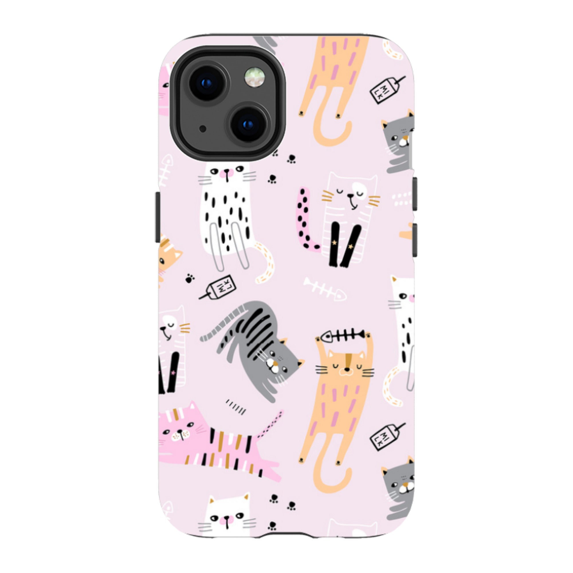 iPhone MagSafe Tough Case - Cat and Bone Pink