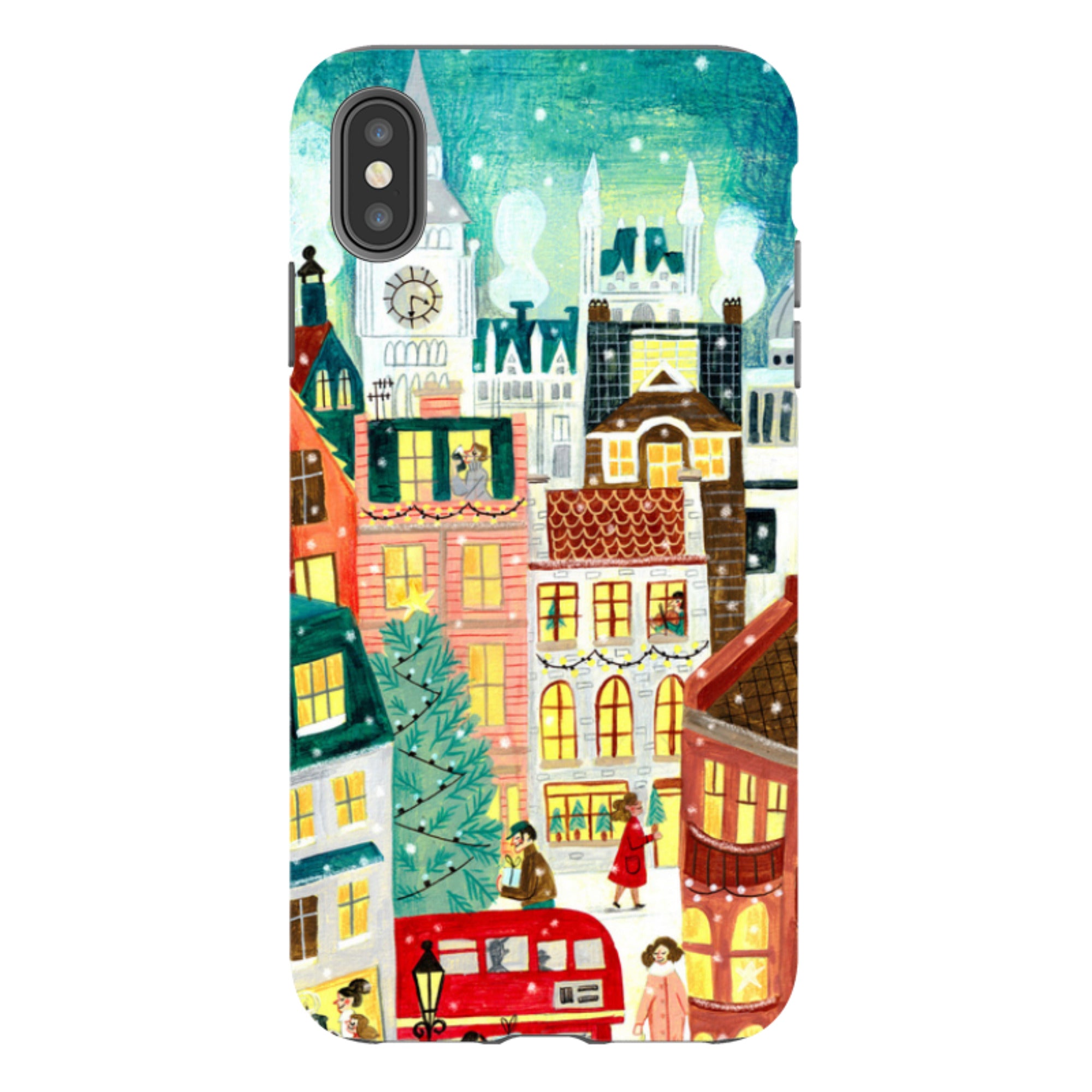 iPhone Tough Case - Xmas In London By Caroline Bonne Muller