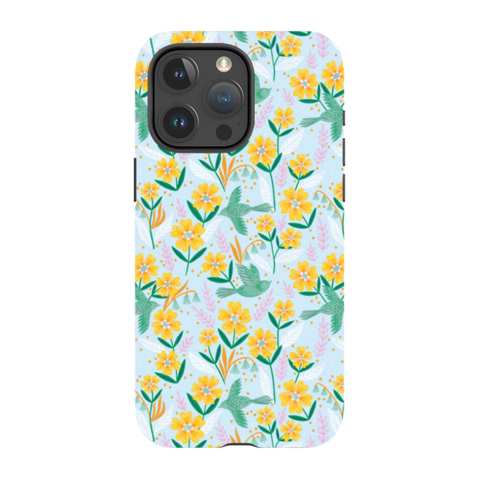 iPhone Tough Case - Sweet Birds Blue By Lee Foster Wilson