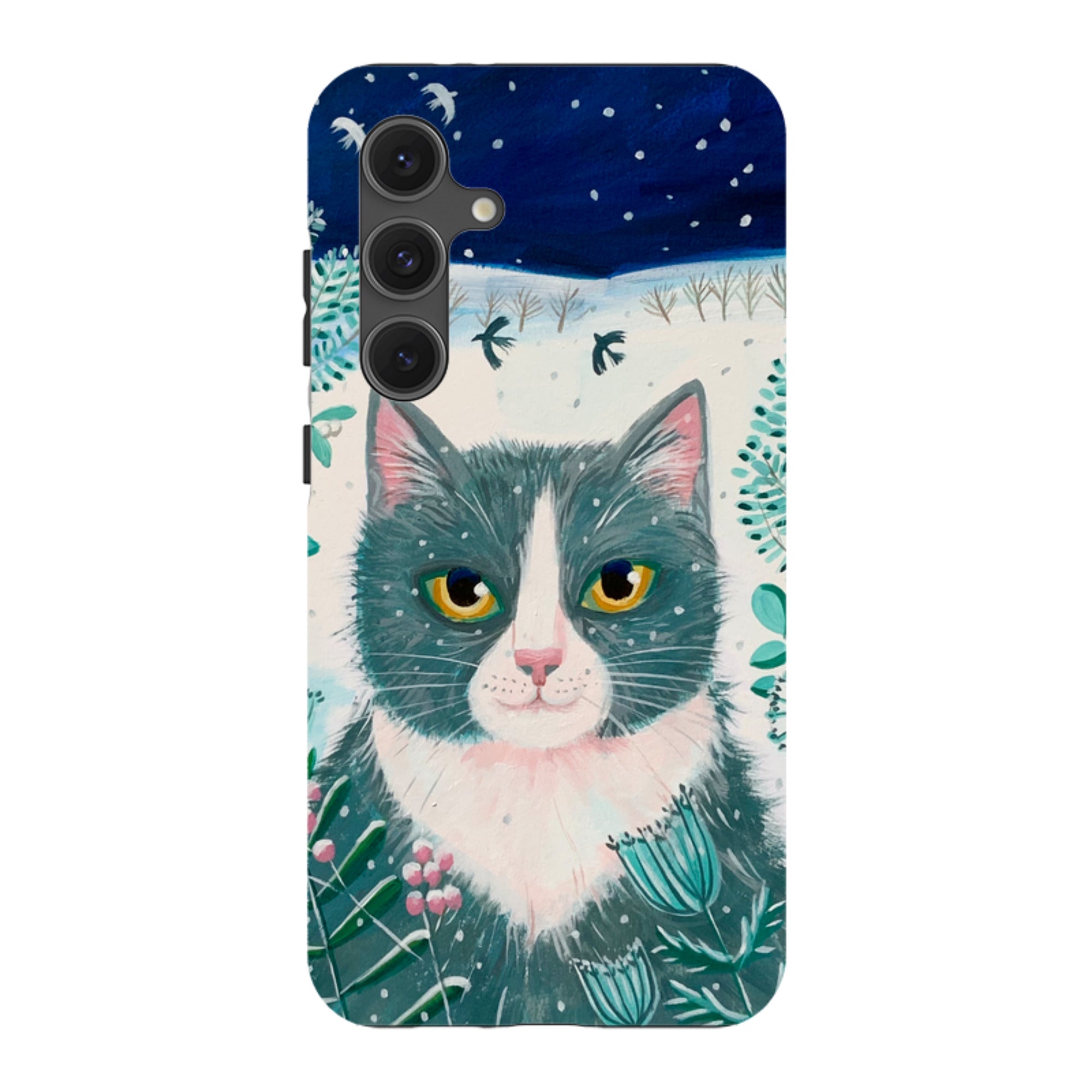 Samsung Tough Case - Xmas Cat By Mary Stubberfield