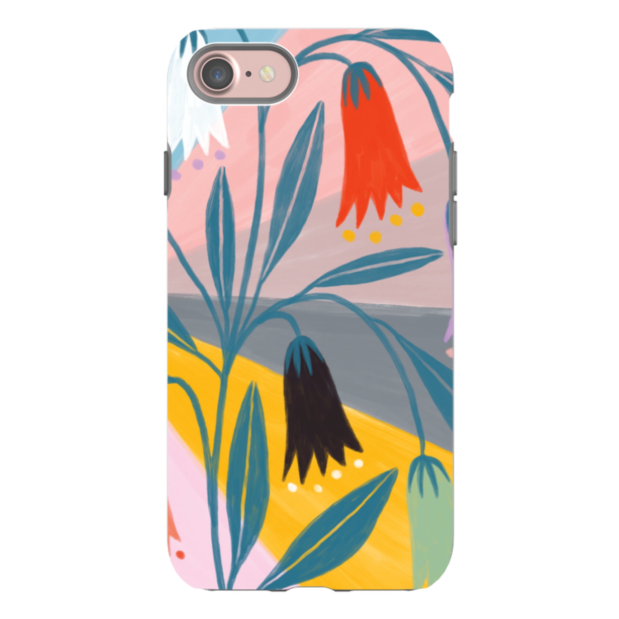 iPhone Tough Case - Bell Flowers By Lee Foster Wilson