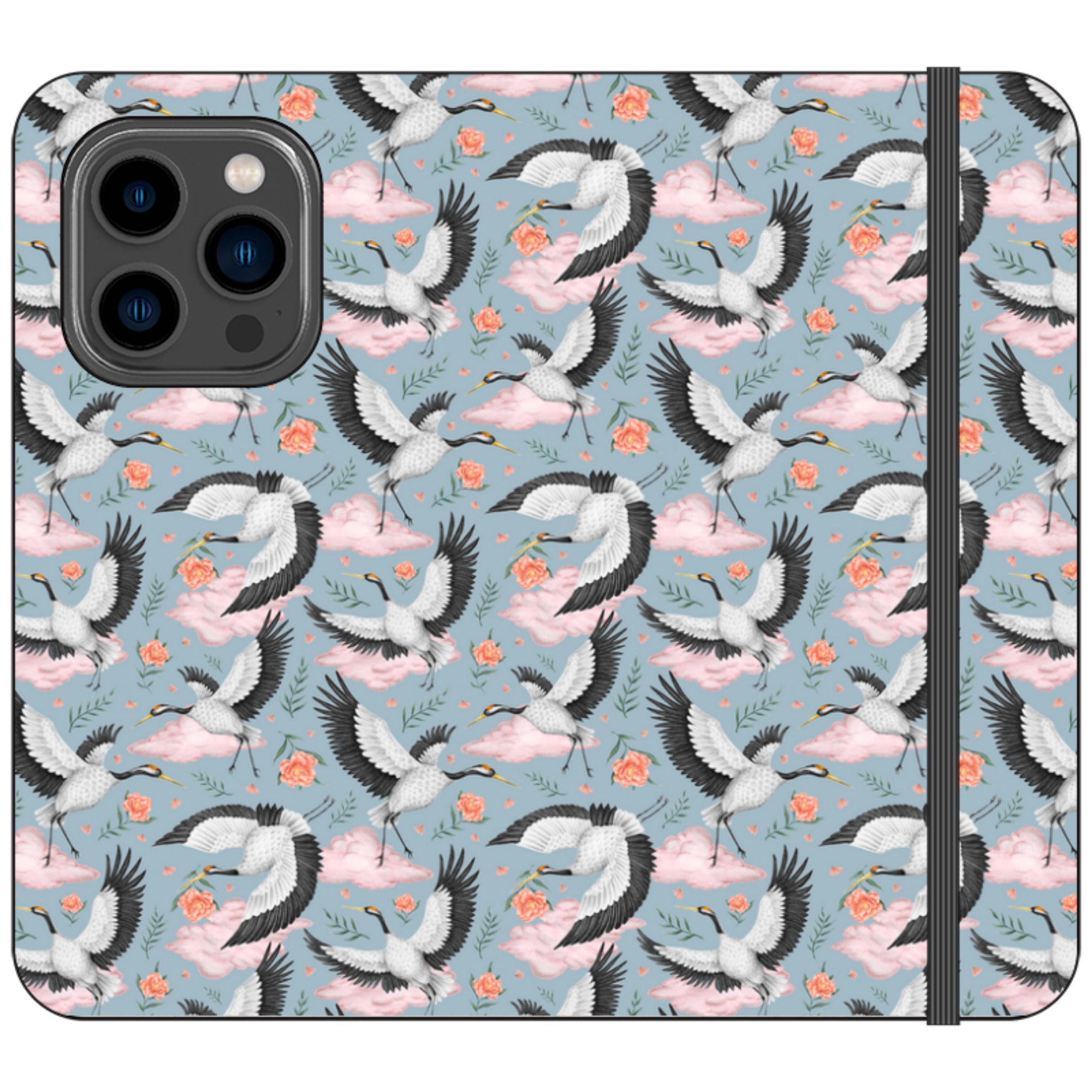 Flight of the Cranes Wallet Case By Catherine Rowe