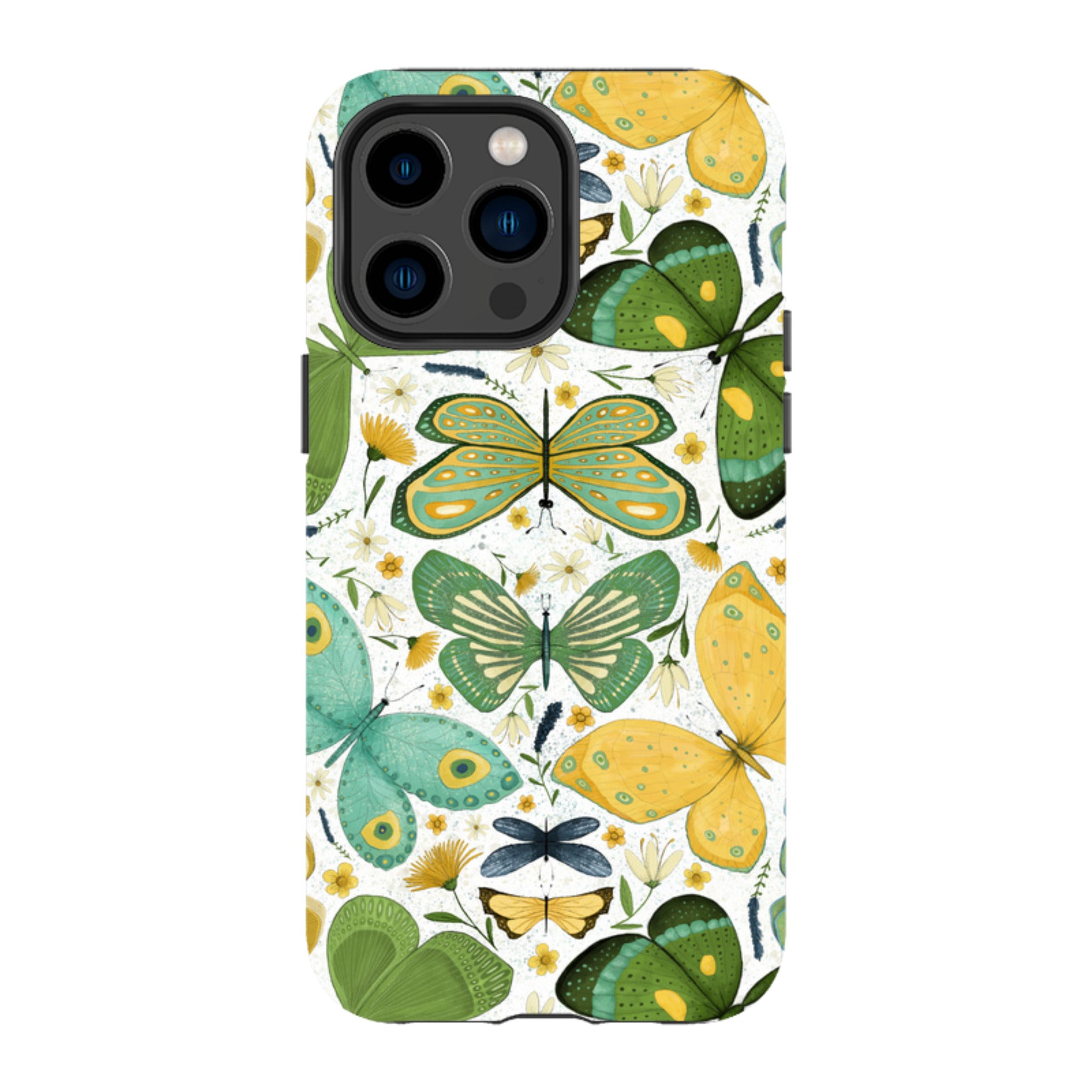 iPhone MagSafe Tough Case - Green Butterflies By Maja Lindberg