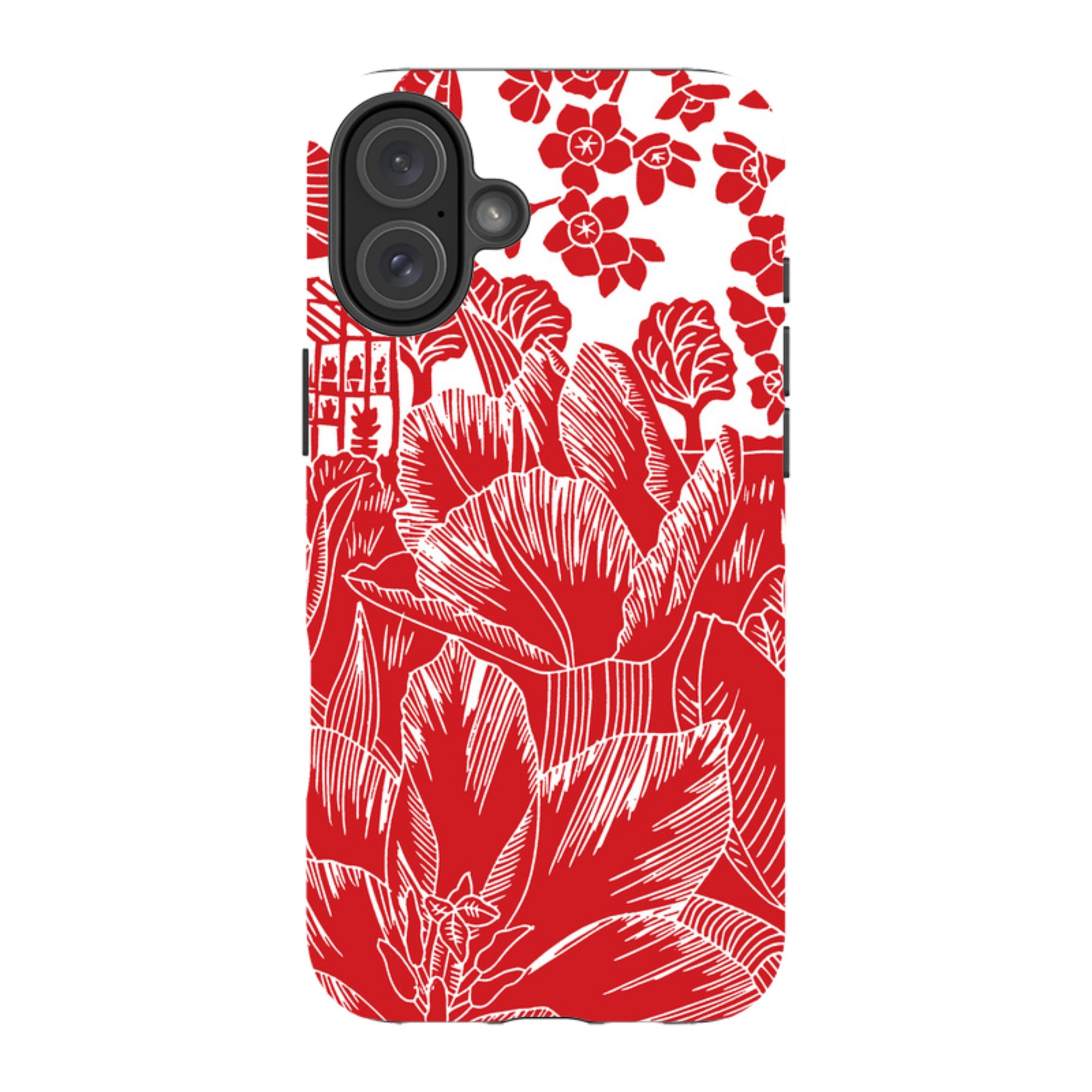 iPhone Tough Case - Tulip Silhouette By Kate Heiss
