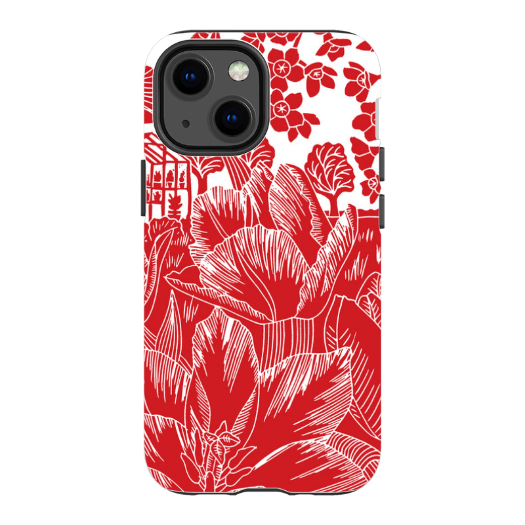 iPhone Tough Case - Tulip Silhouette By Kate Heiss