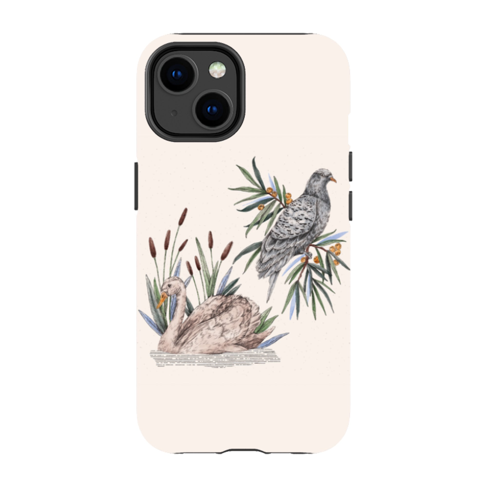 iPhone Tough Case - Swan Pigeon By Jade Mosinski