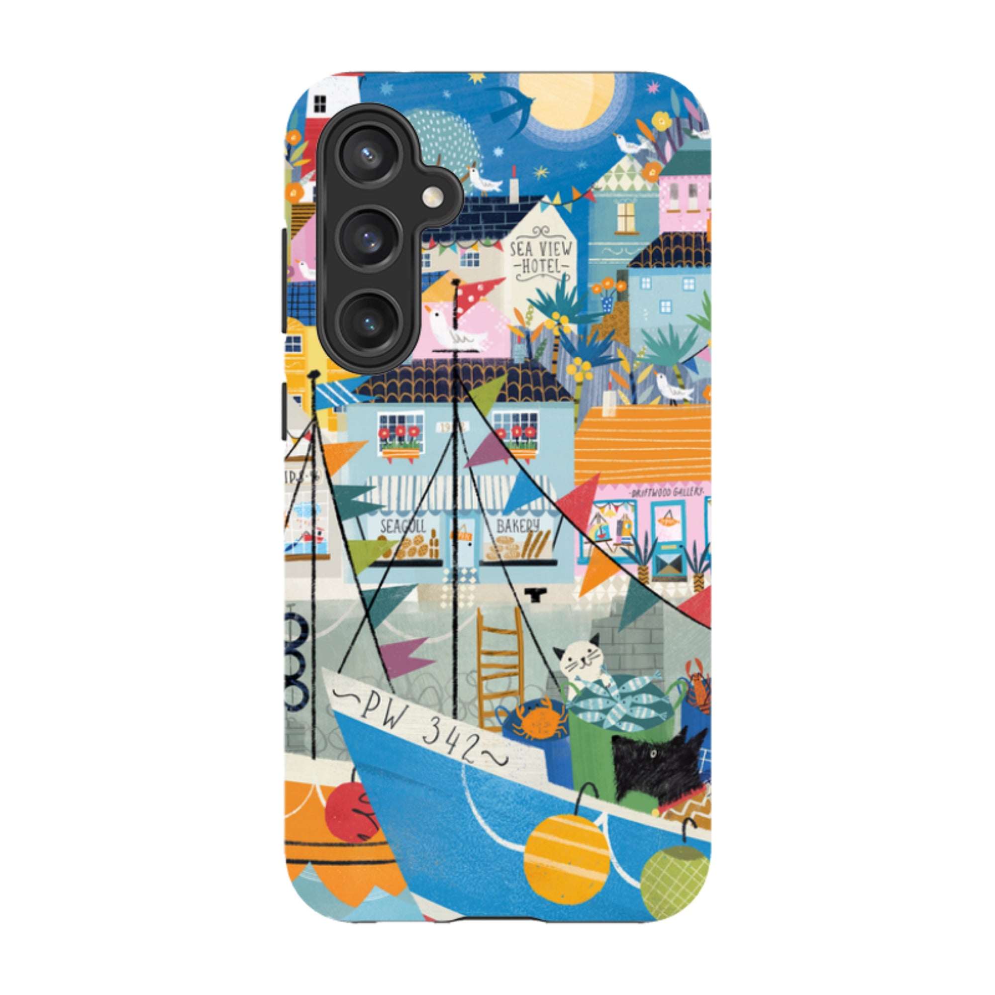 Samsung Tough  Case - Night Harbour 1 By Ali Brookes