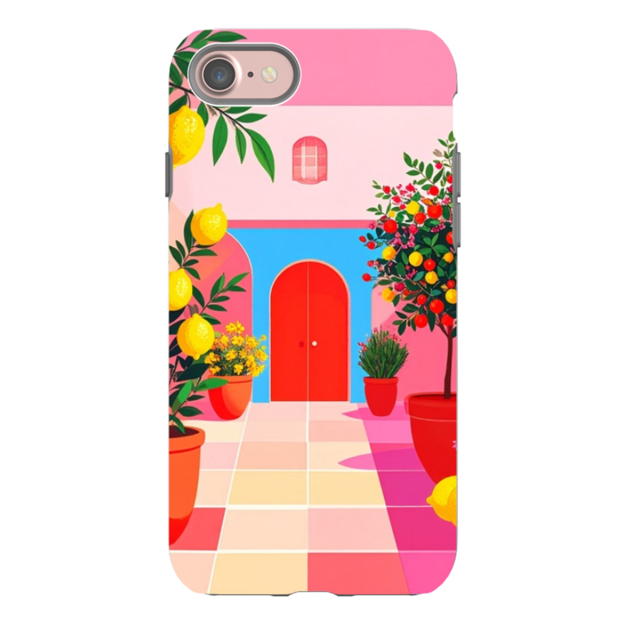 iPhone Tough Case - Red Garden