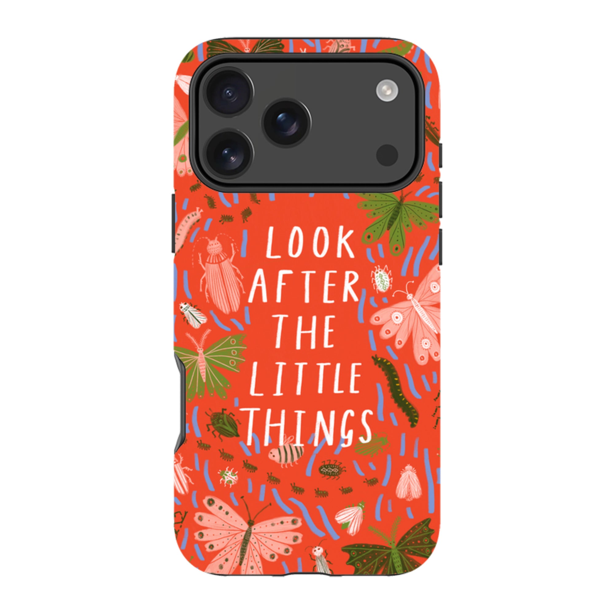 iPhone Tough Case - Little Things Orange By Lee Foster Wilson