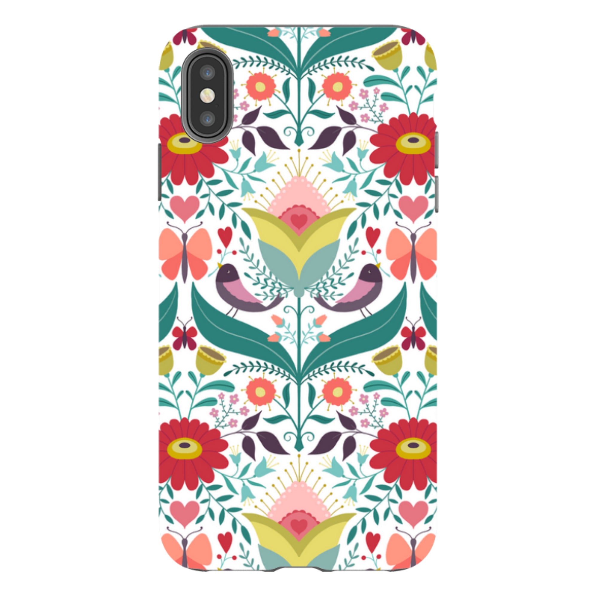 iPhone Tough Case - Bird Pattern IV By Suzy Taylor