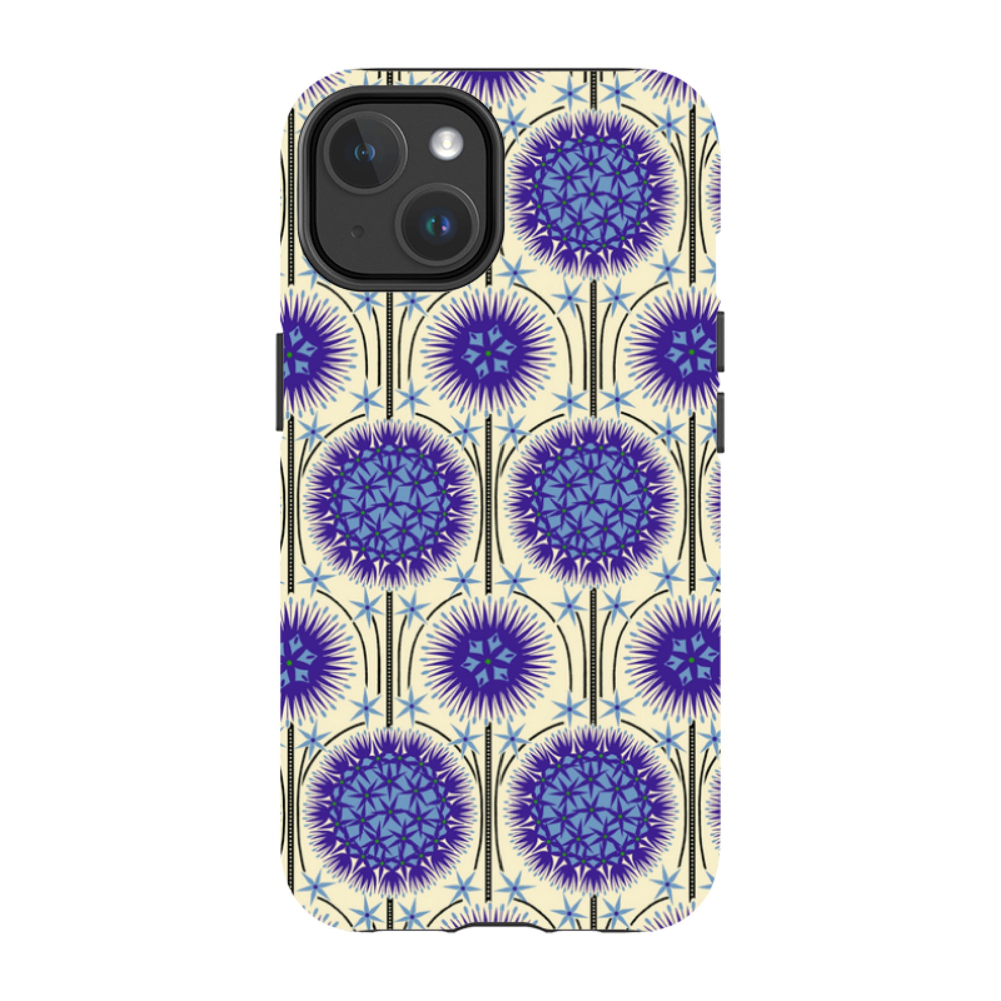 iPhone MagSafe Tough Case - Allium Cream By Cressida Bell
