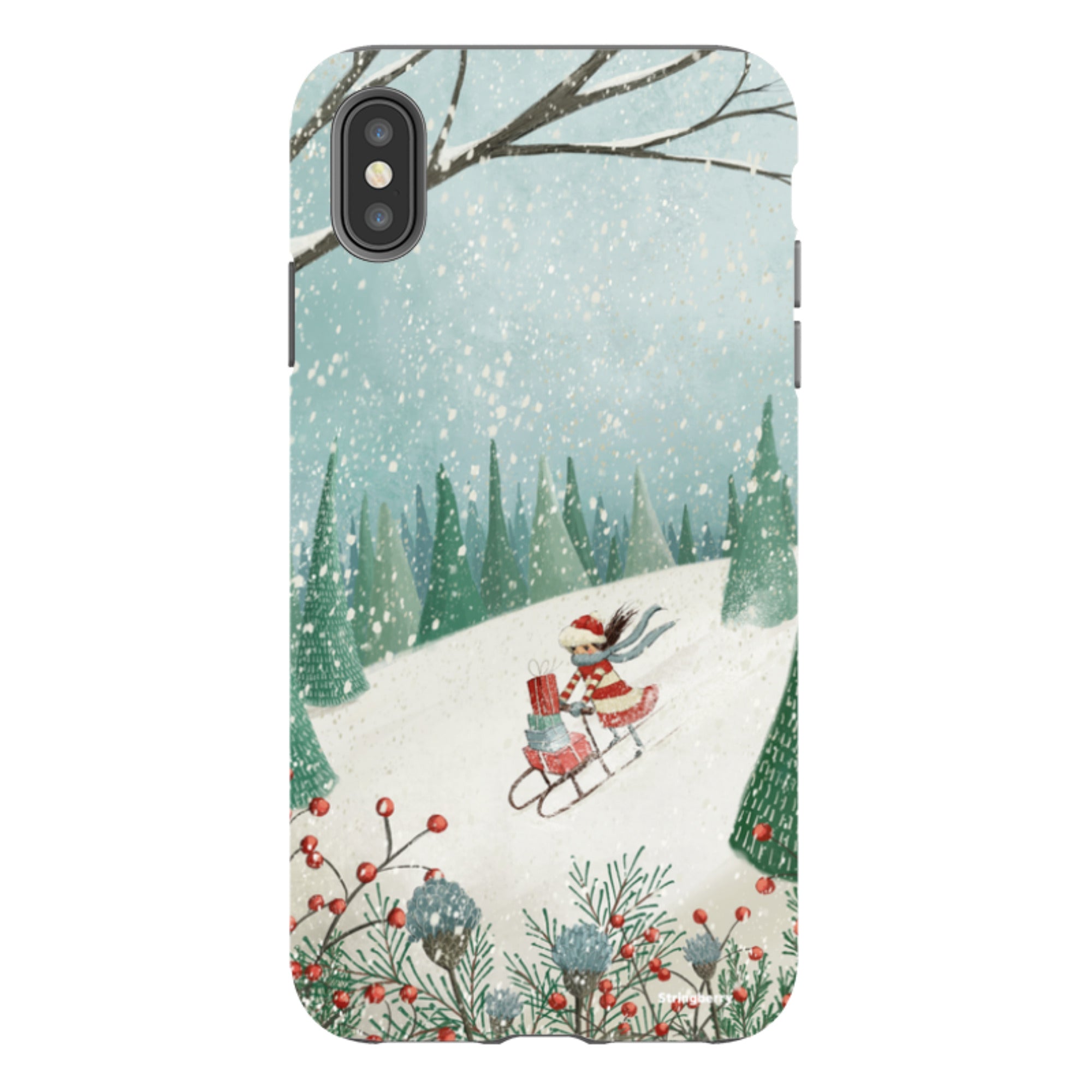 iPhone Tough Case - Sleigh Delivery By Maja Lindberg