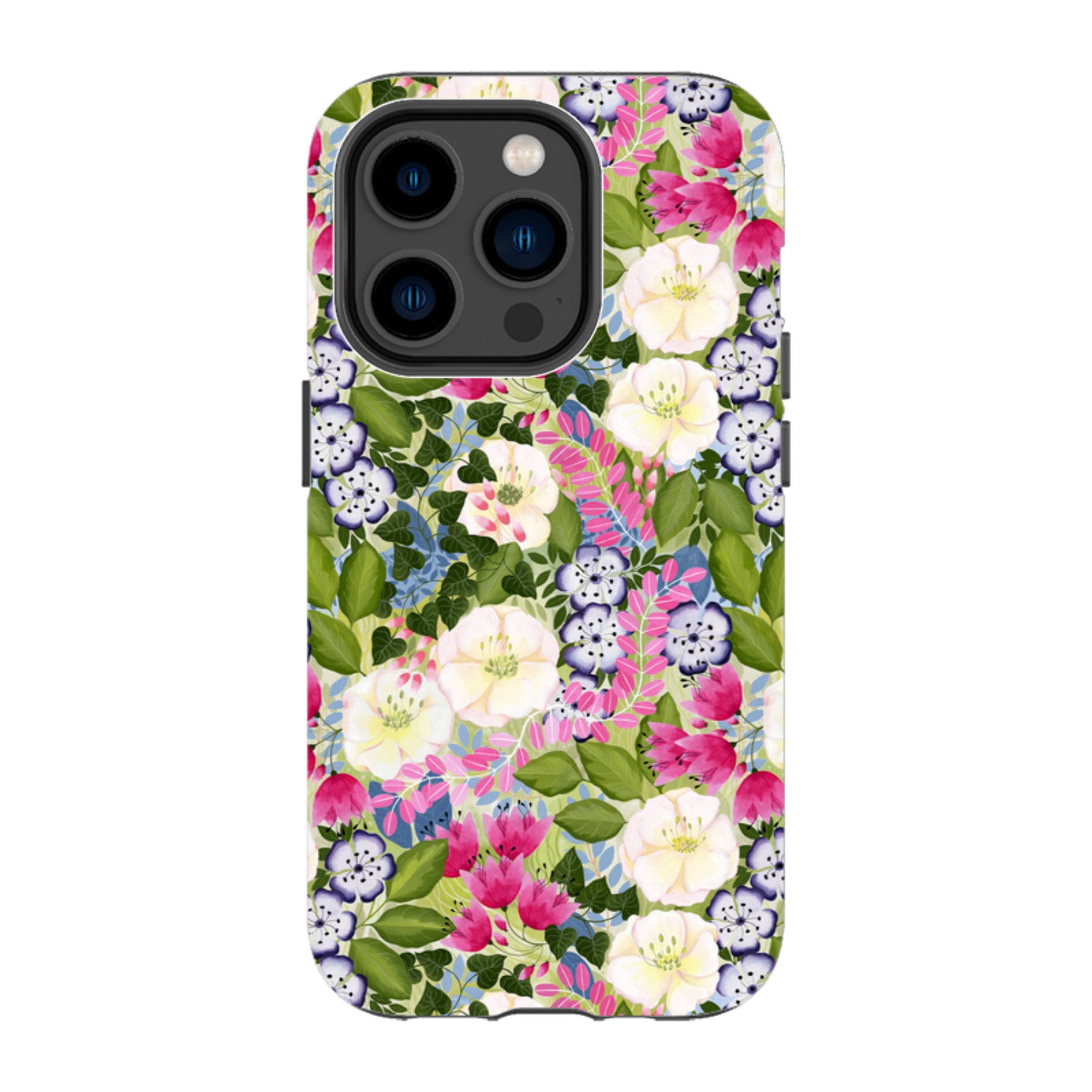 iPhone Tough Case - Pink Flowers By Bex Parkin