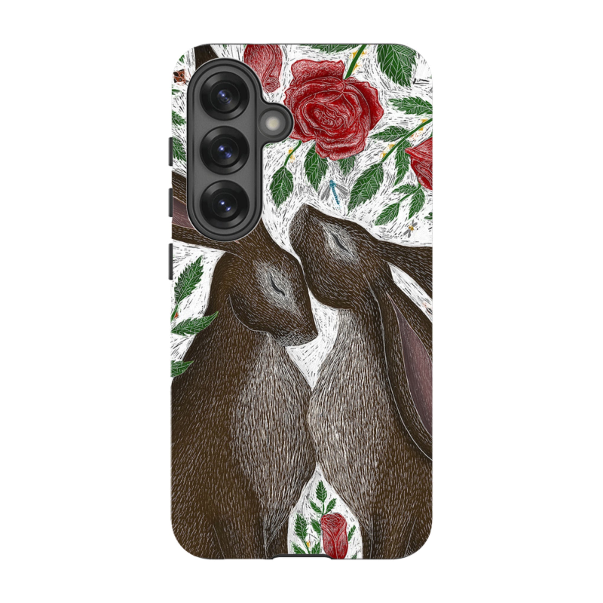 Samsung Tough Case - Hares And Red Roses By Catherine Rowe