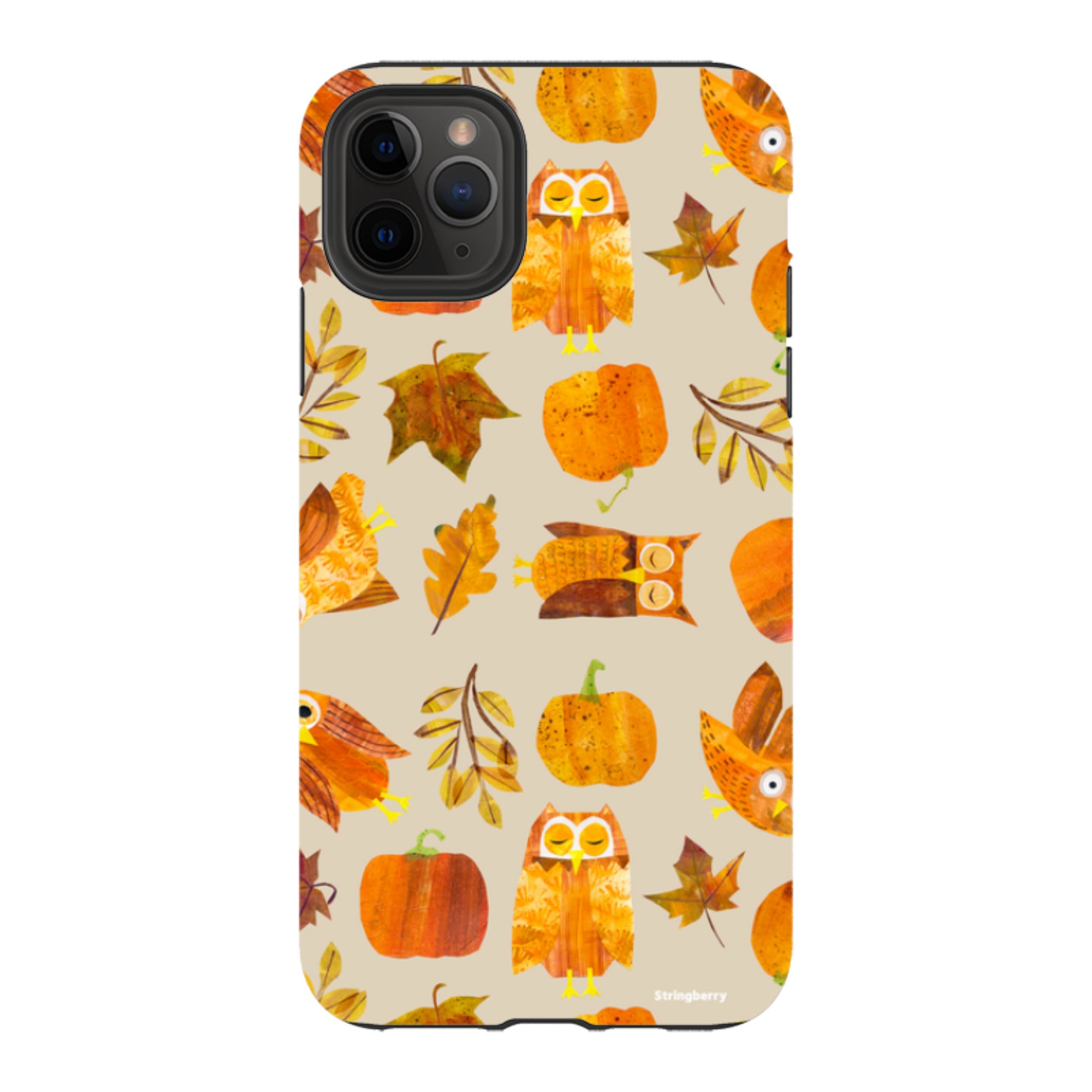 iPhone Tough Case - Pumpkins and Owls By Tracey English