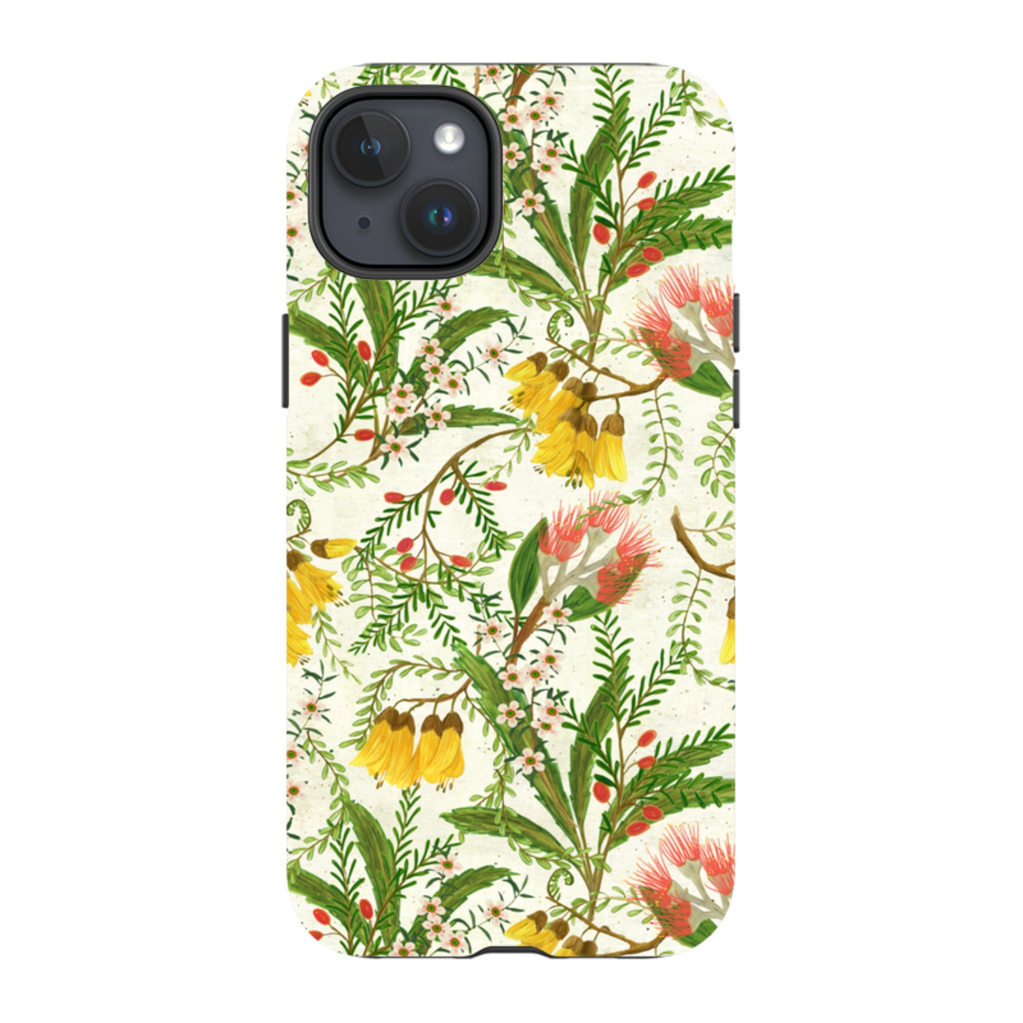 iPhone Tough Case - Kowhai And Bottle Brush By Katherine Quinn
