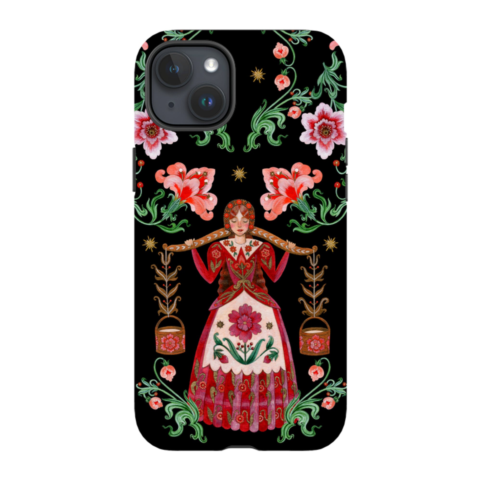 iPhone Tough  Case - Eight Maids A Milking By Maria Matos
