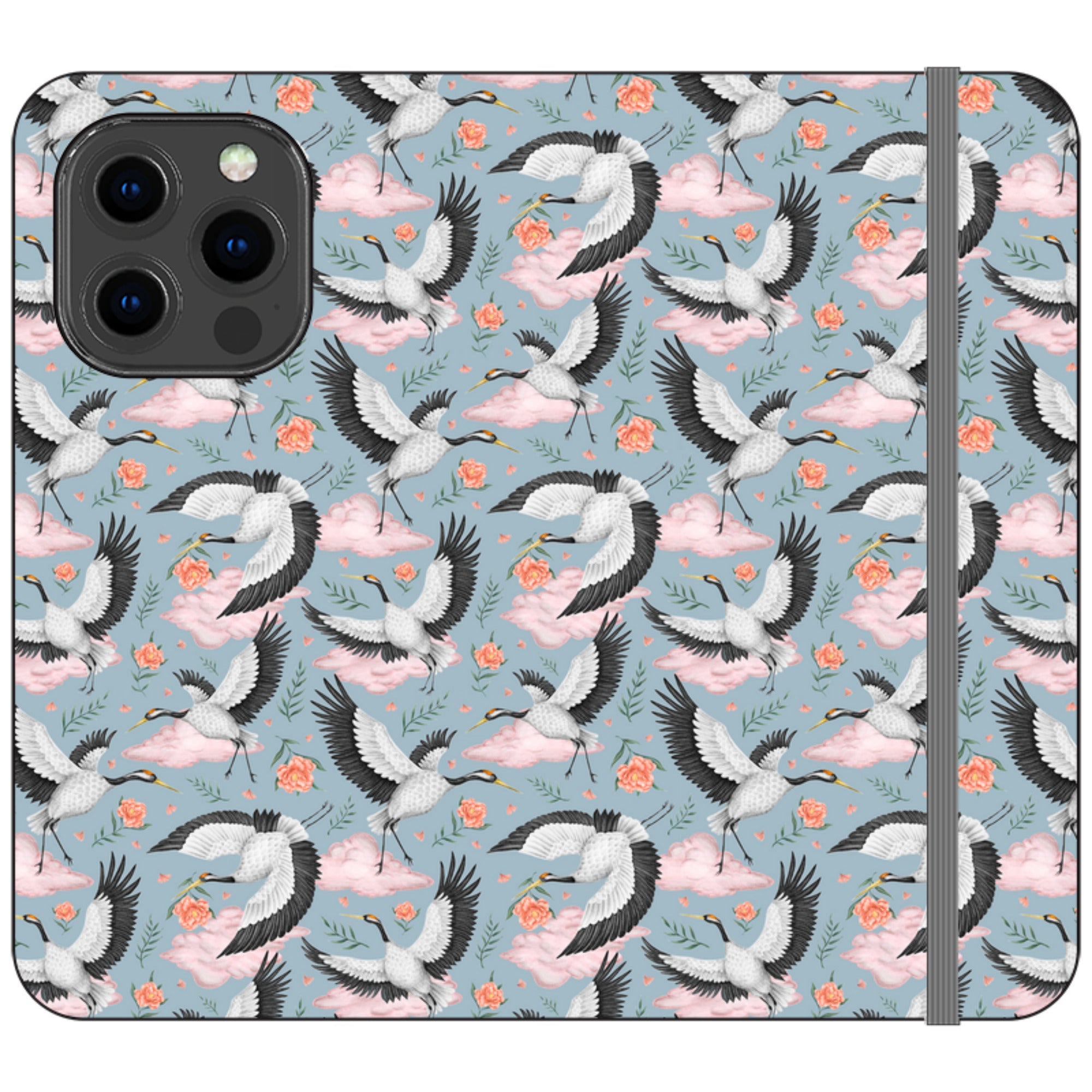 Flight of the Cranes Wallet Case By Catherine Rowe