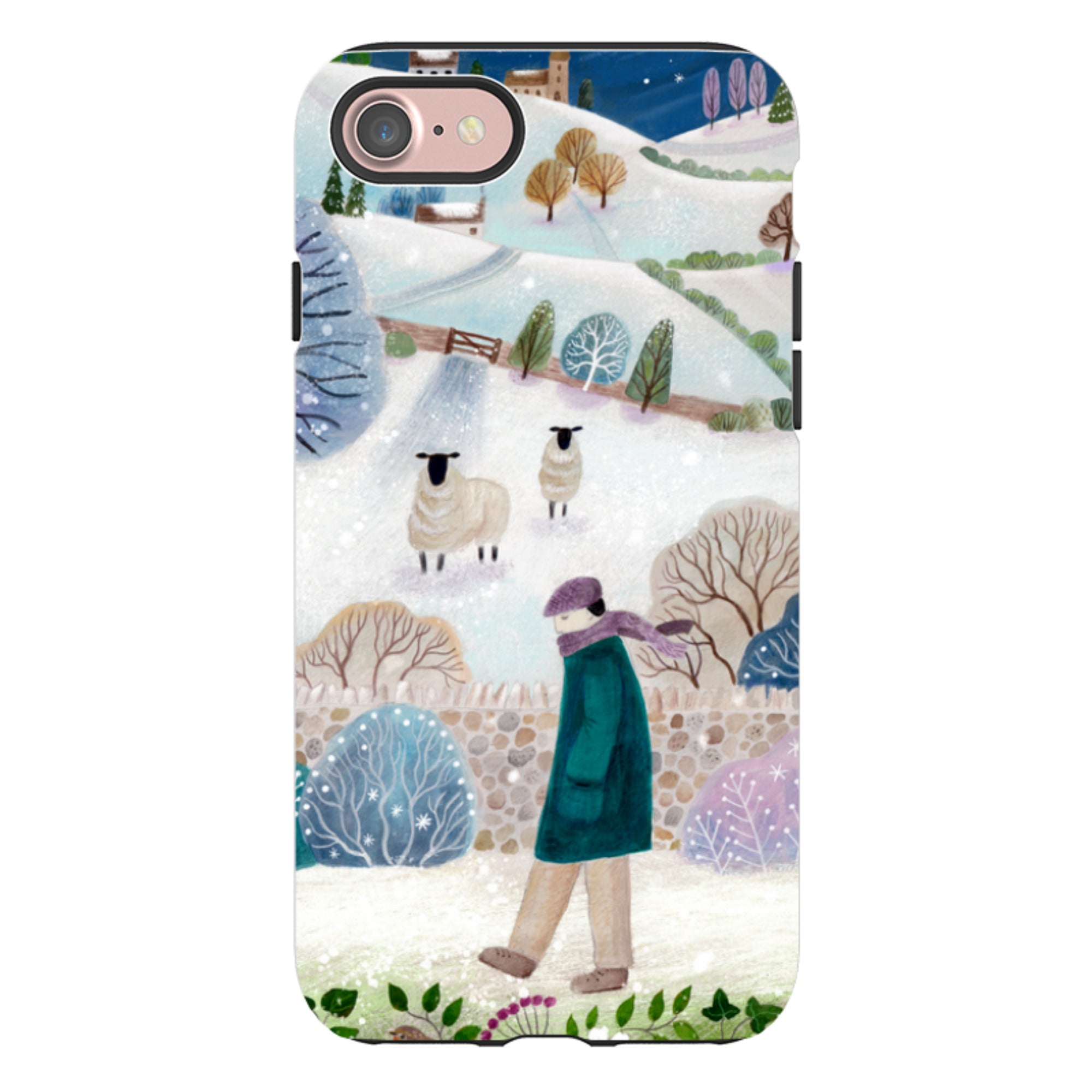 iPhone Tough Case - Across Snowy Fields By Bex Parkin
